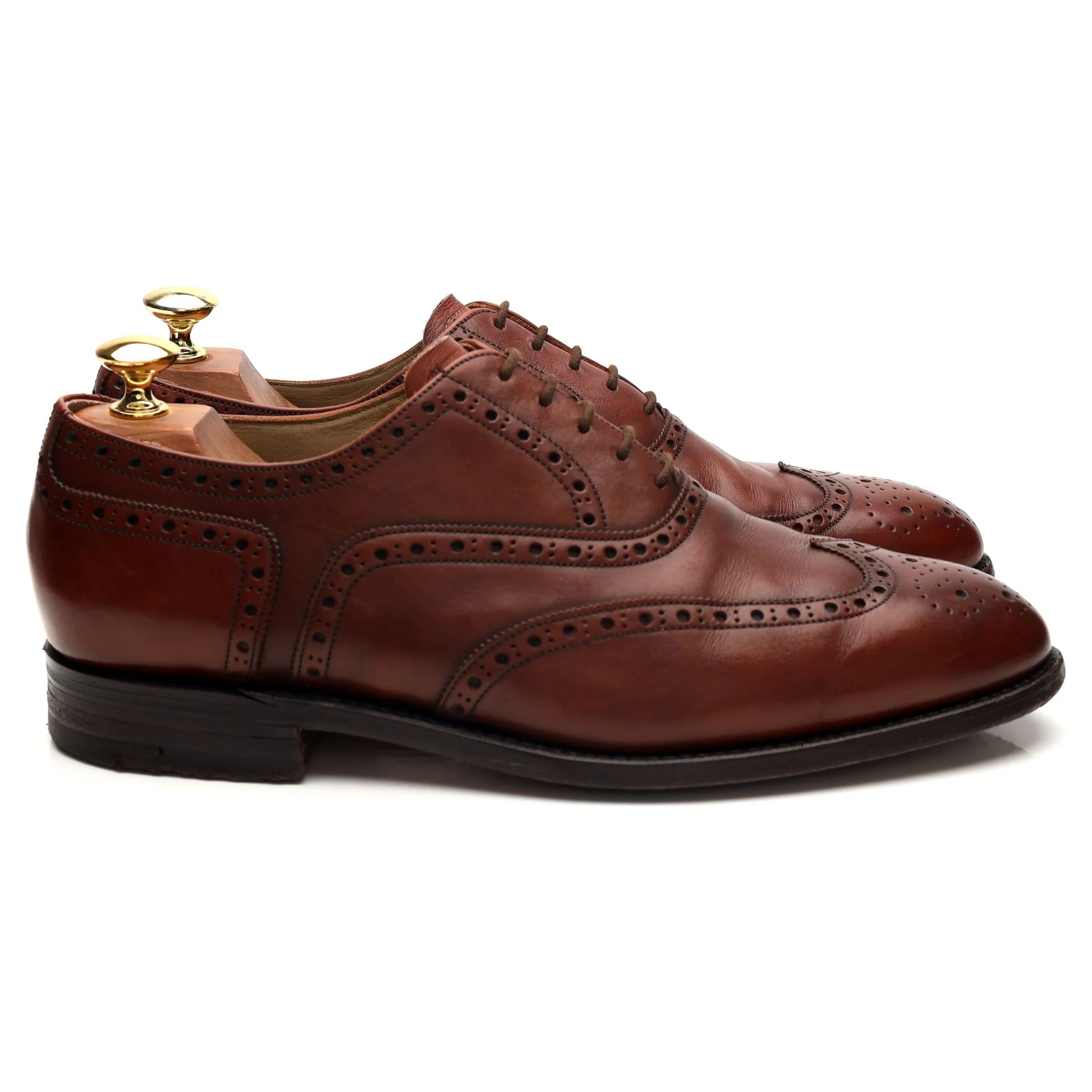 '682326' Tan Brown Leather Oxford Brogues UK 8 F