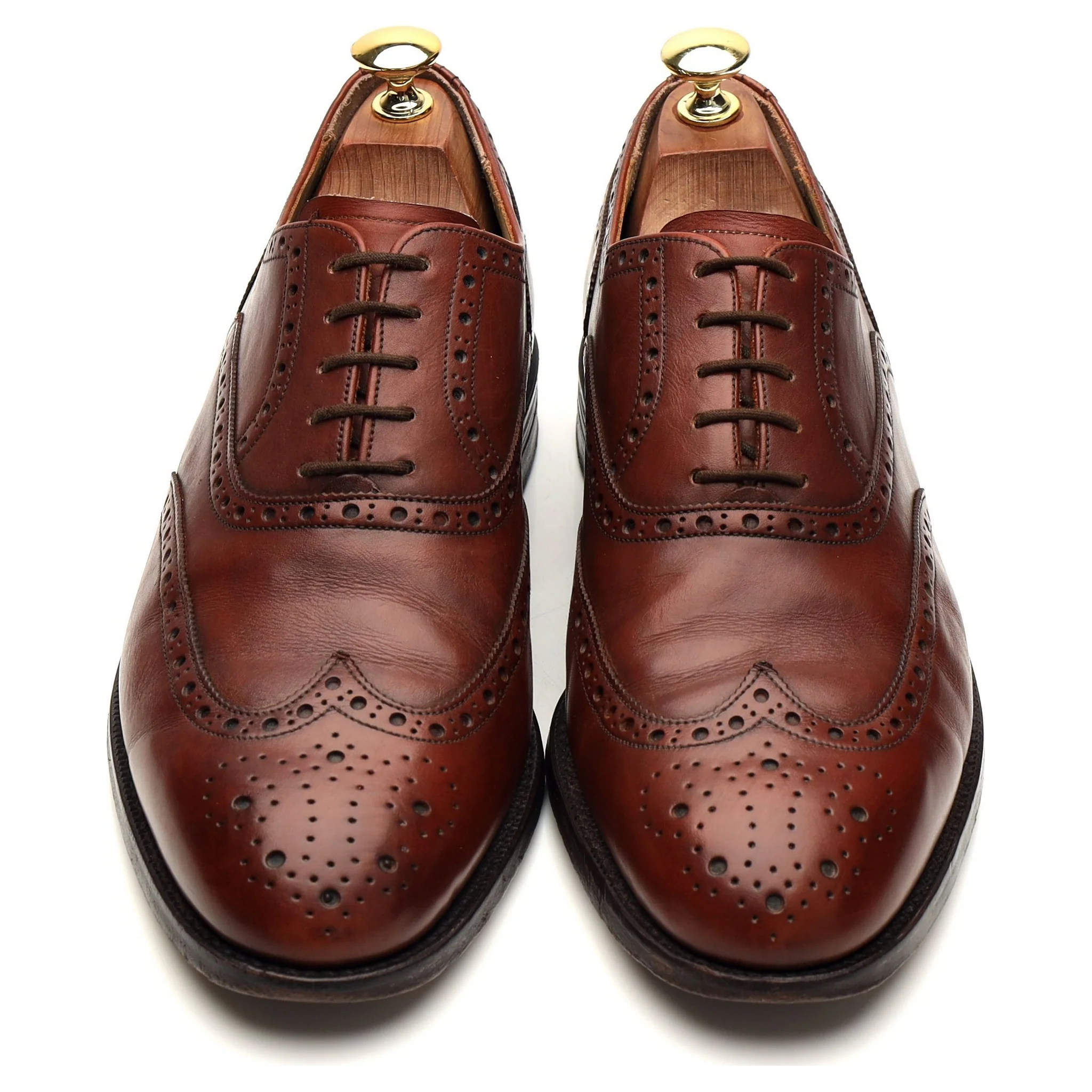 '682326' Tan Brown Leather Oxford Brogues UK 8 F - Image 2