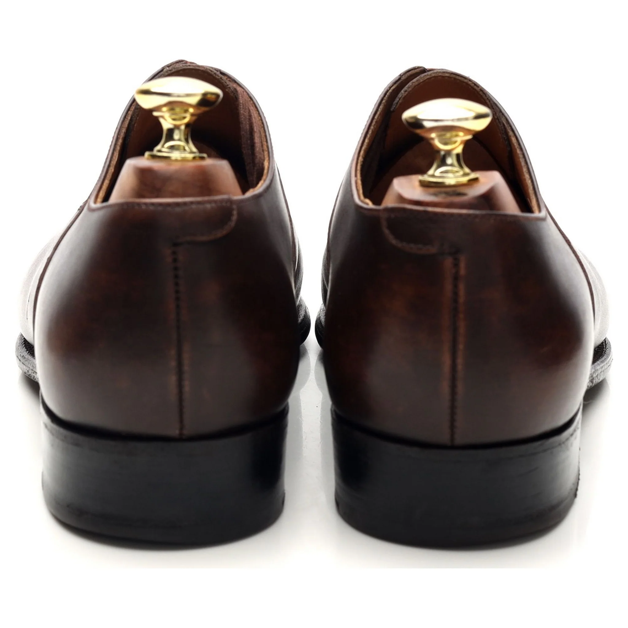 '7 Eyelets' Brown Leather Oxford 7 D UK 7.5 - Image 4