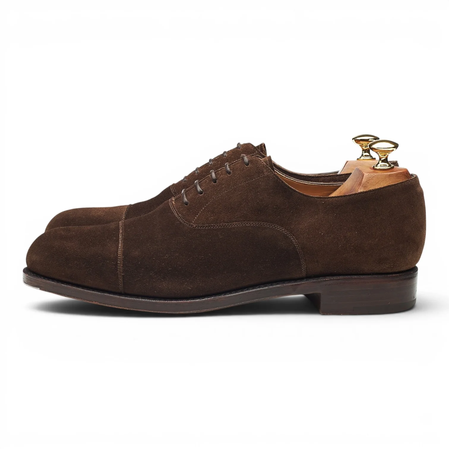 '732' Dark Brown Suede Oxford UK 9.5 EE - Image 3
