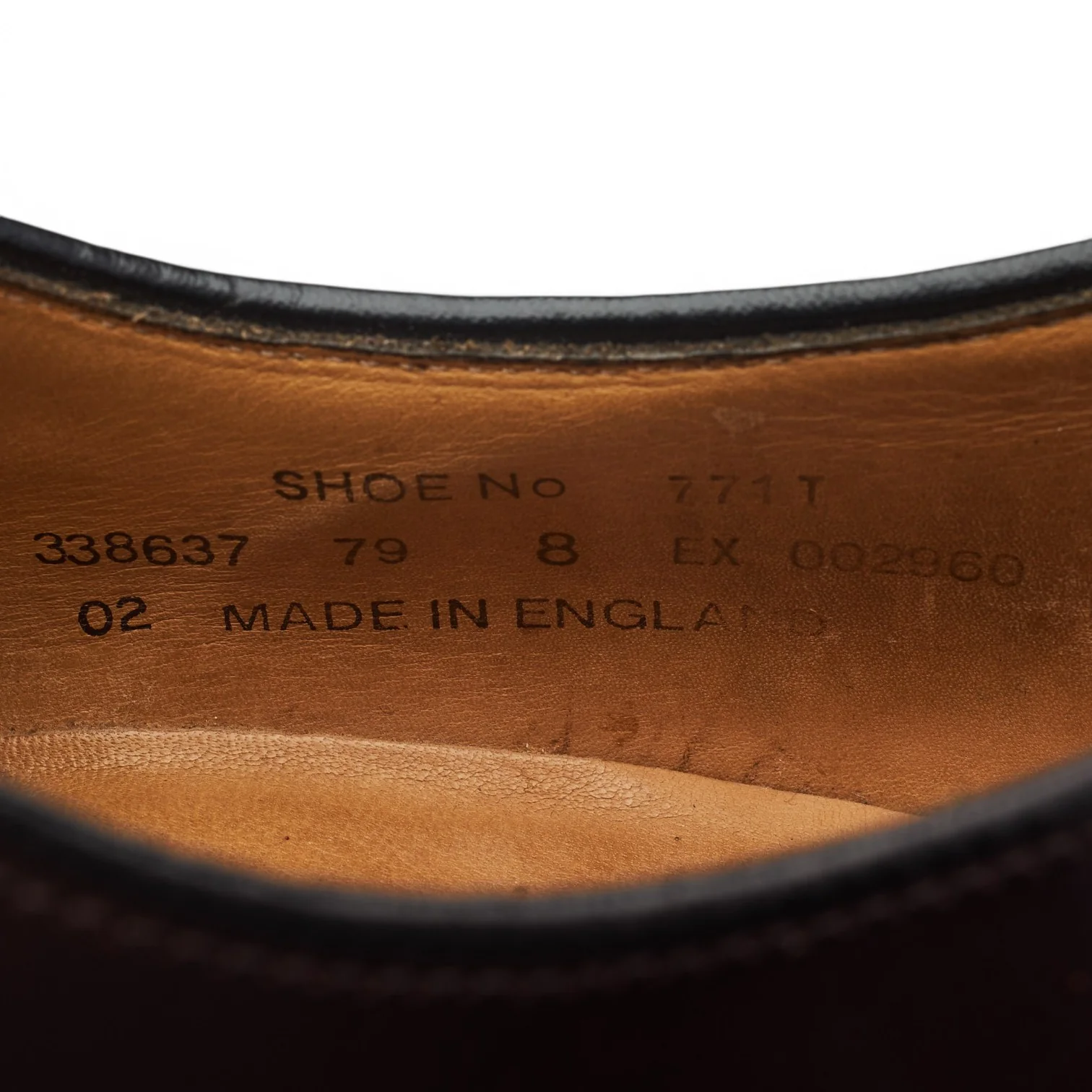 '771' Burgundy Leather Derby UK 8 EX - Image 7