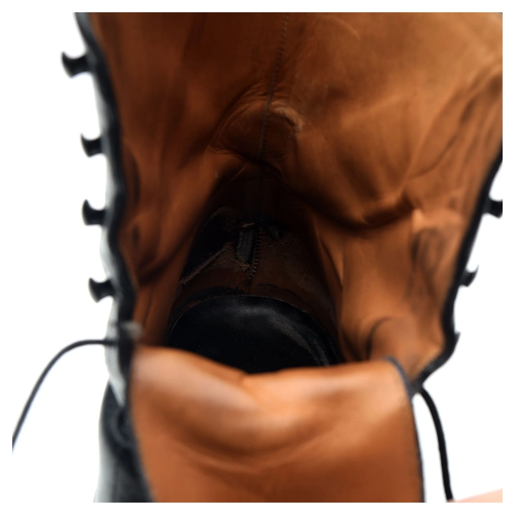 '80092' Black Leather Balmoral Boots UK 7 EE - Image 8