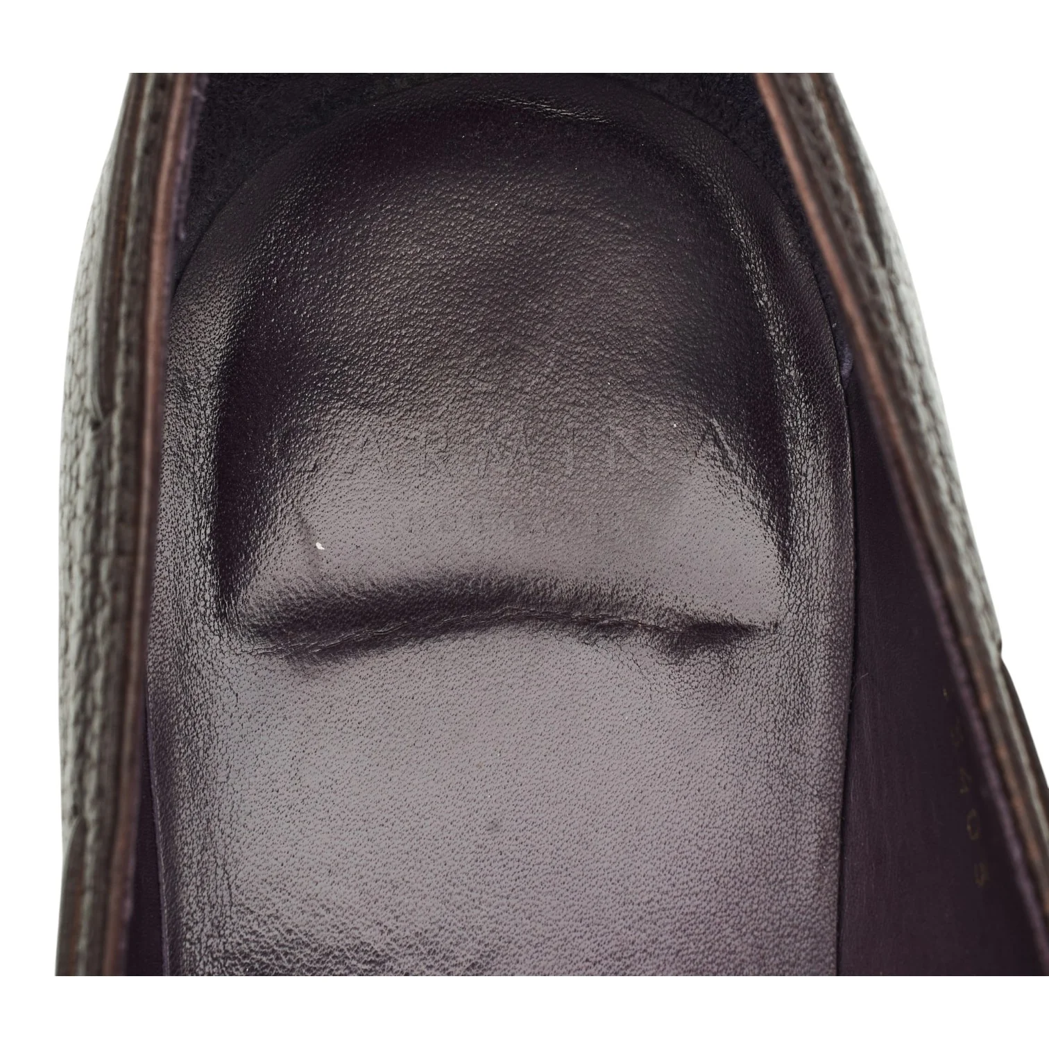 '80215' Dark Brown Grain Leather Tassel Loafers UK 9.5 EE - Image 6