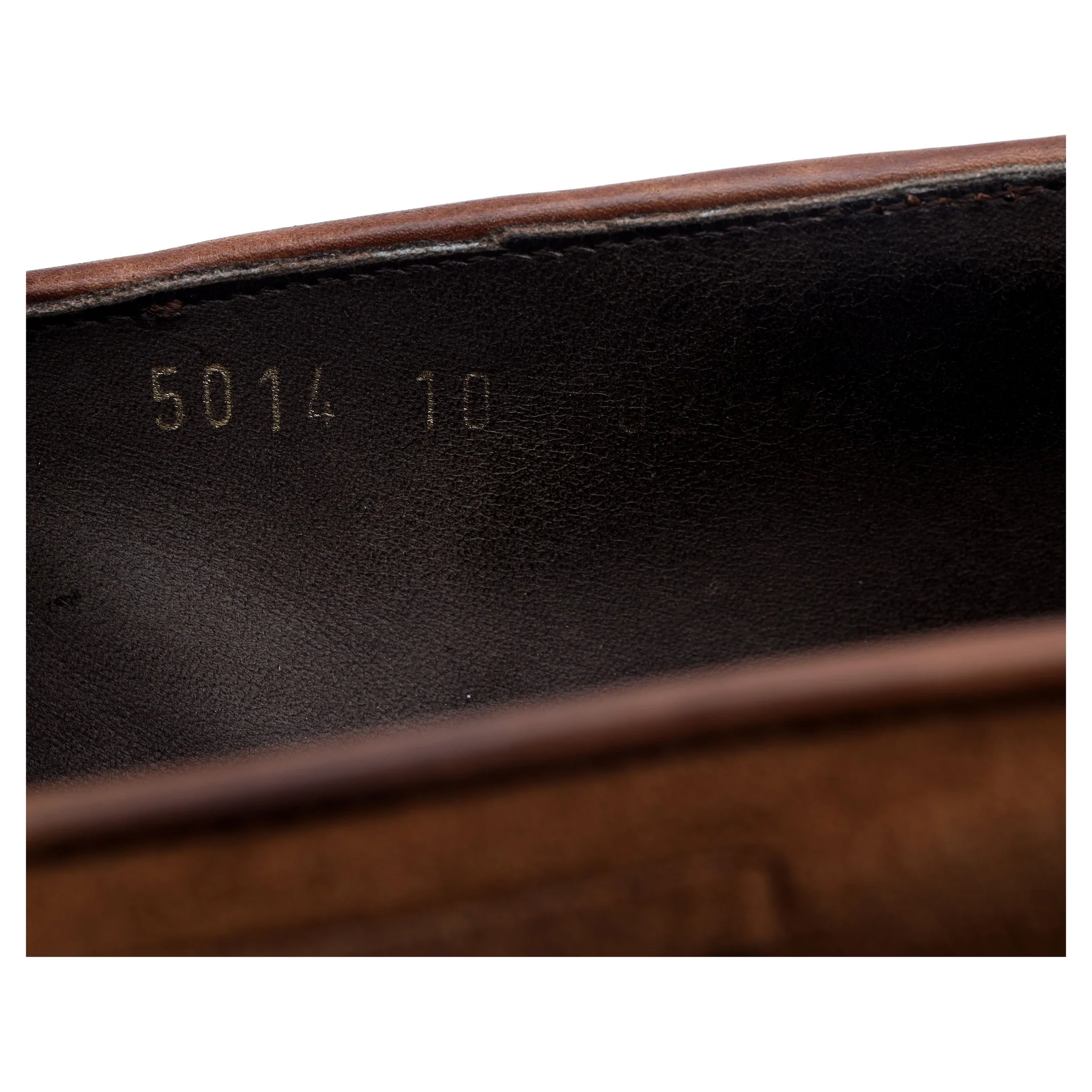 '80228' Tan Brown Suede String Loafer UK 10 EE - Image 13