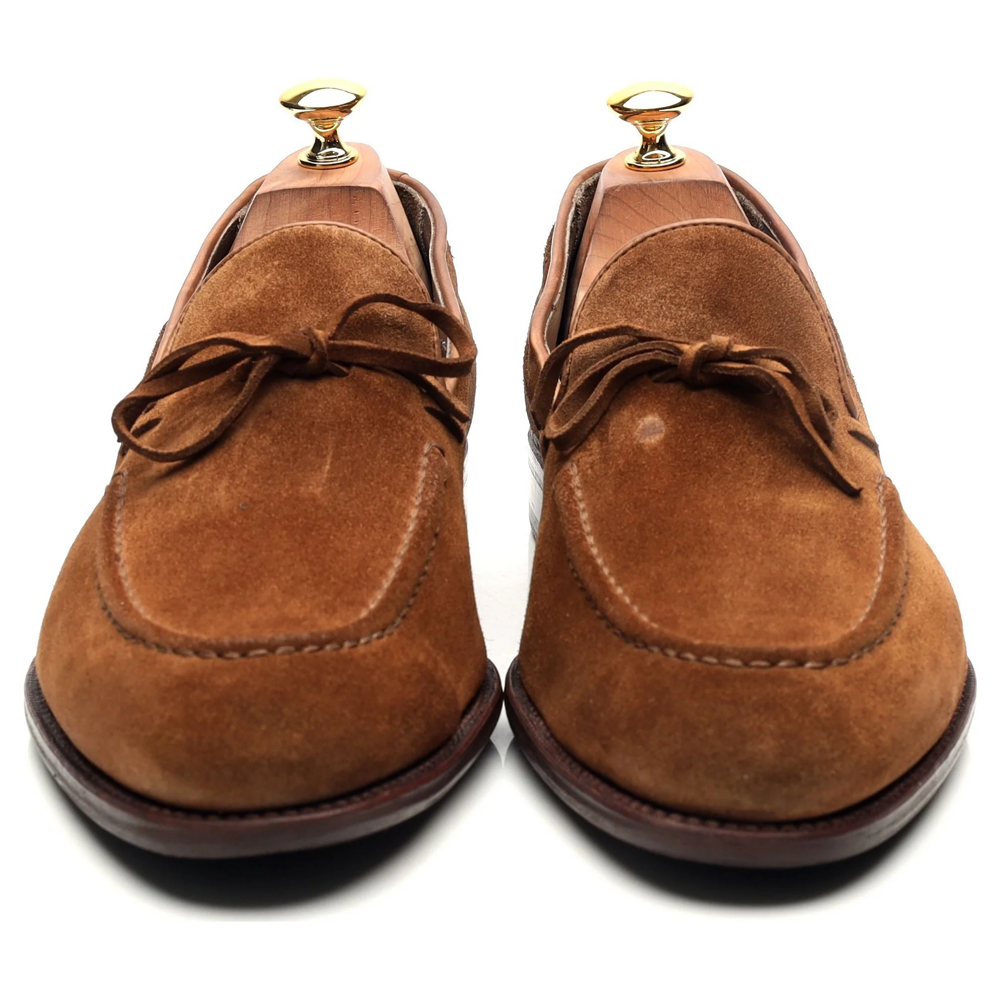 '80228' Tan Brown Suede String Loafer UK 10 EE - Image 8