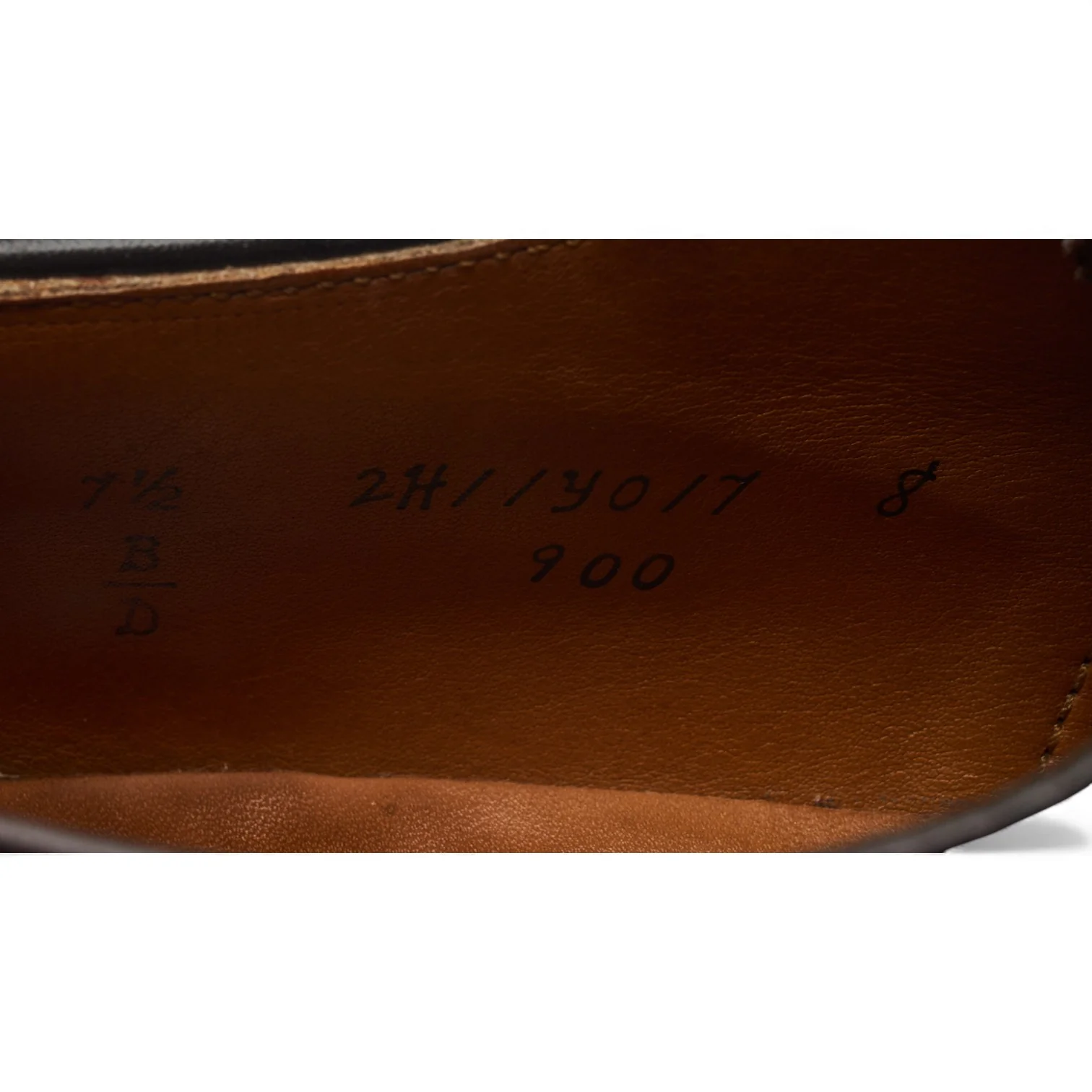 '900' Burgundy Leather Oxford UK 6.5 US 7.5 D - Image 7