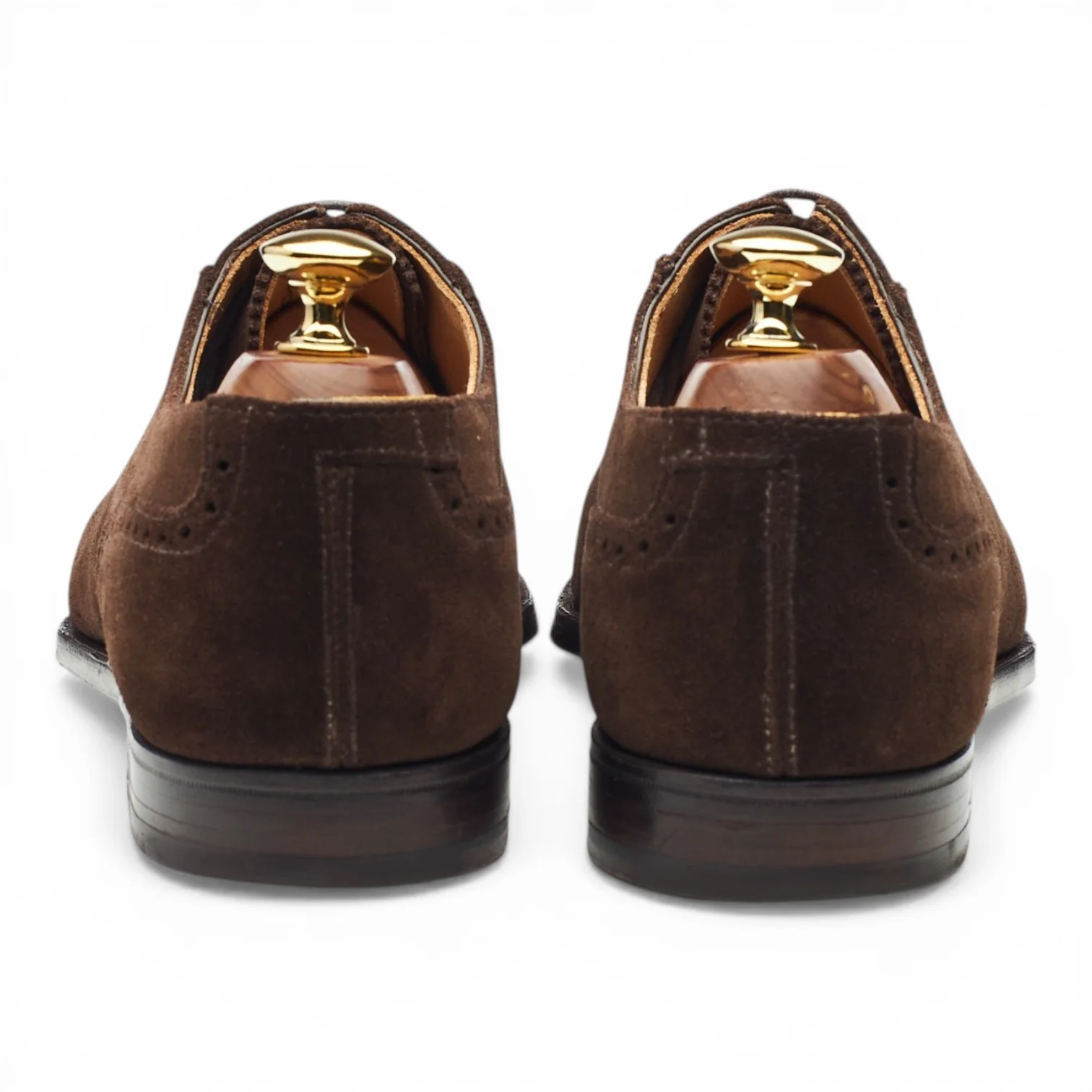 'Adam' Dark Brown Suede Oxford Brogues UK 6 E - Image 4