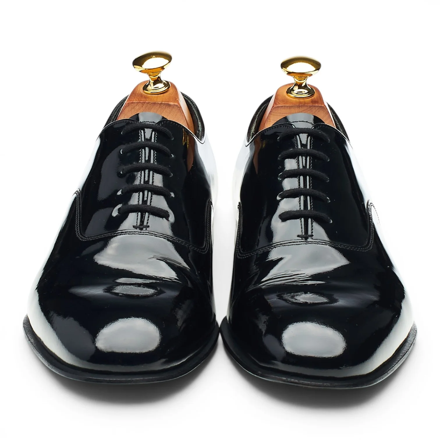 'Alastair' Black Patent Leather Oxford UK 7.5 F - Image 2