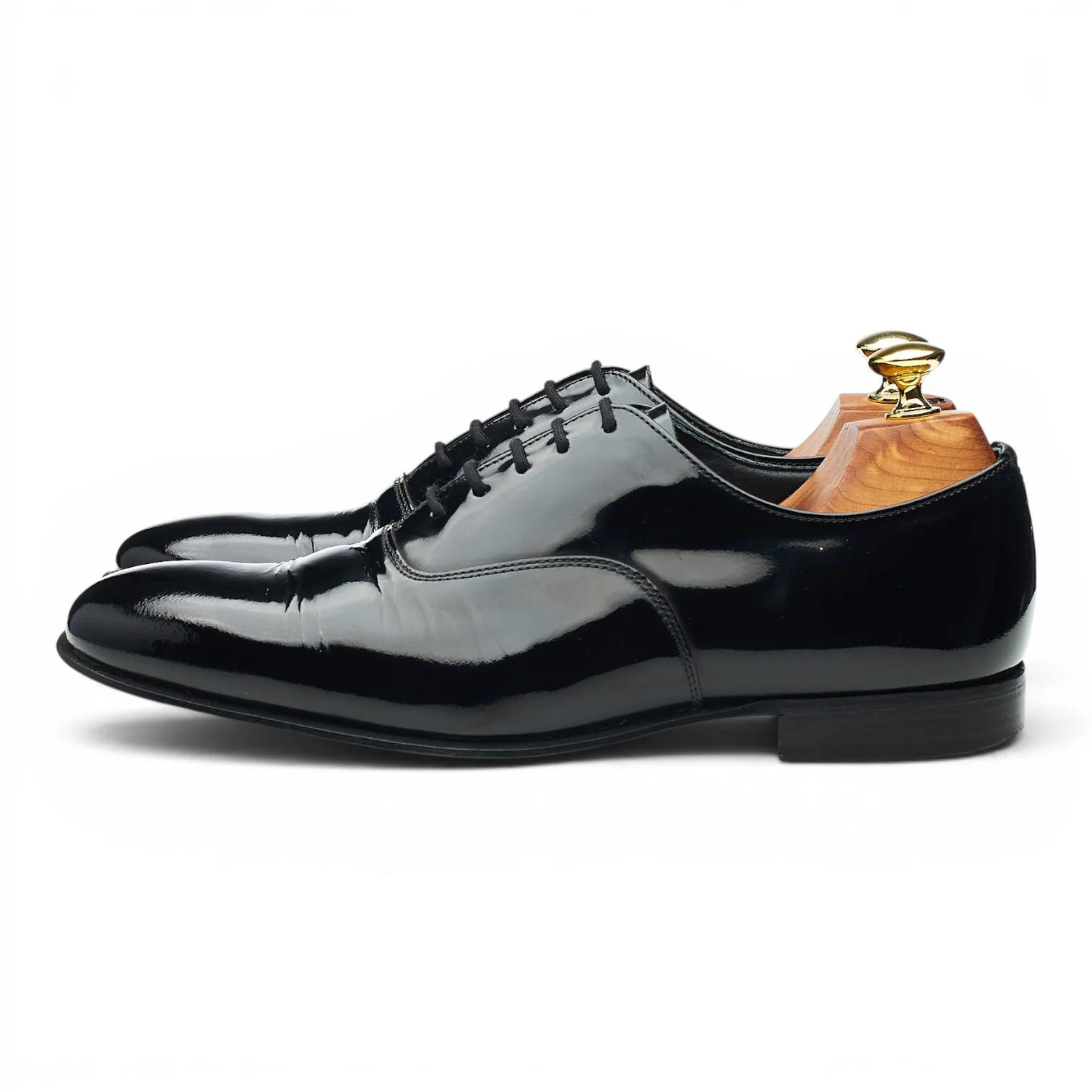 'Alastair' Black Patent Leather Oxford UK 7 F - Image 3