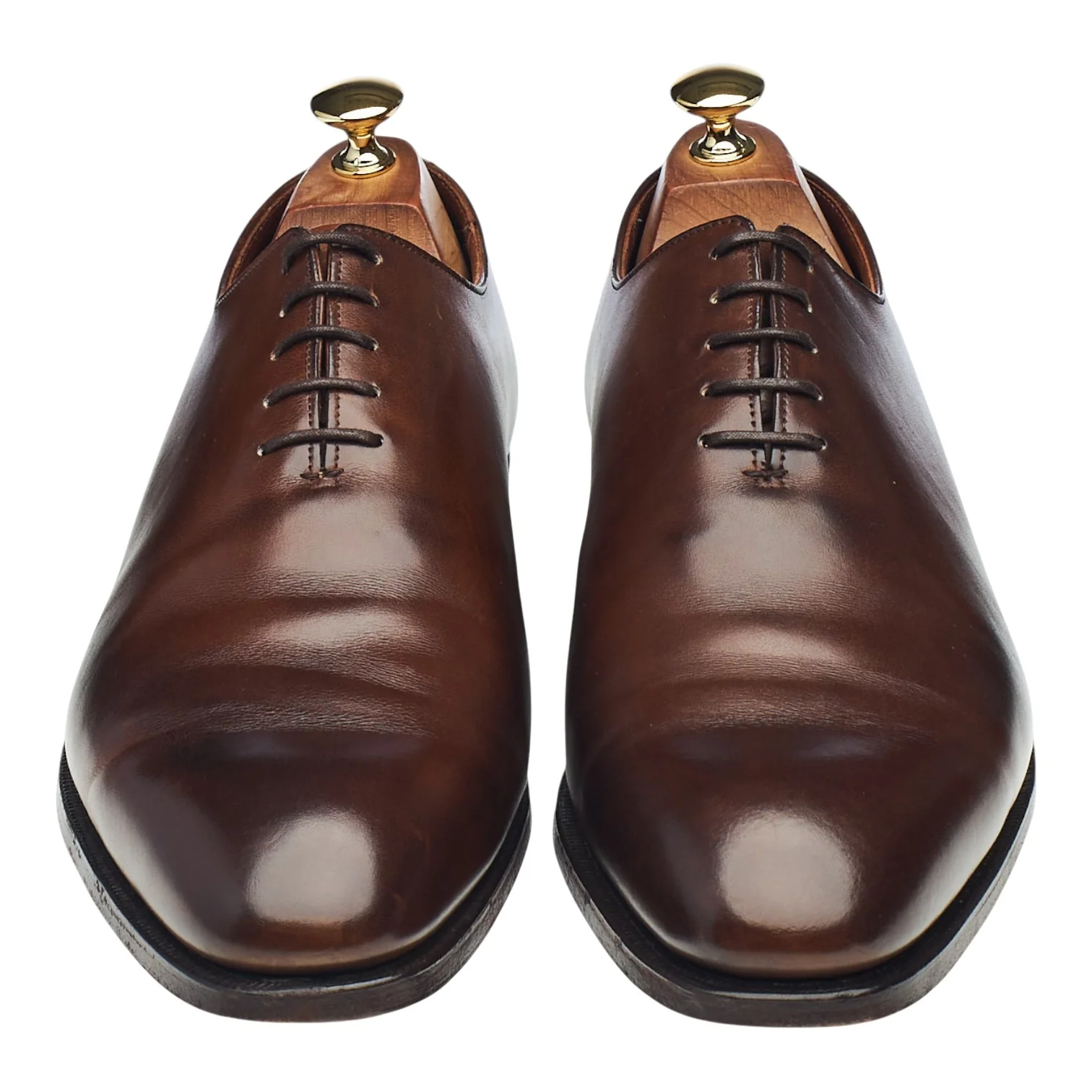 'Albemarle' Dark Brown Leather Wholecut Oxford UK 10 E - Image 2