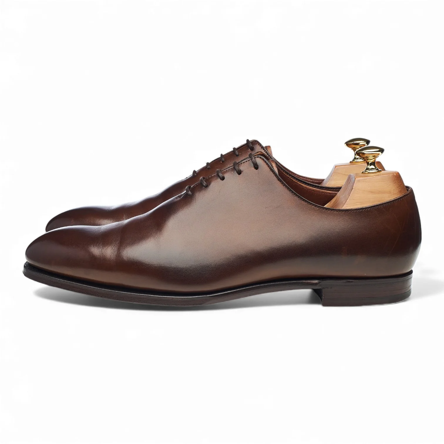 'Albemarle' Dark Brown Leather Wholecut Oxford UK 10 E - Image 3