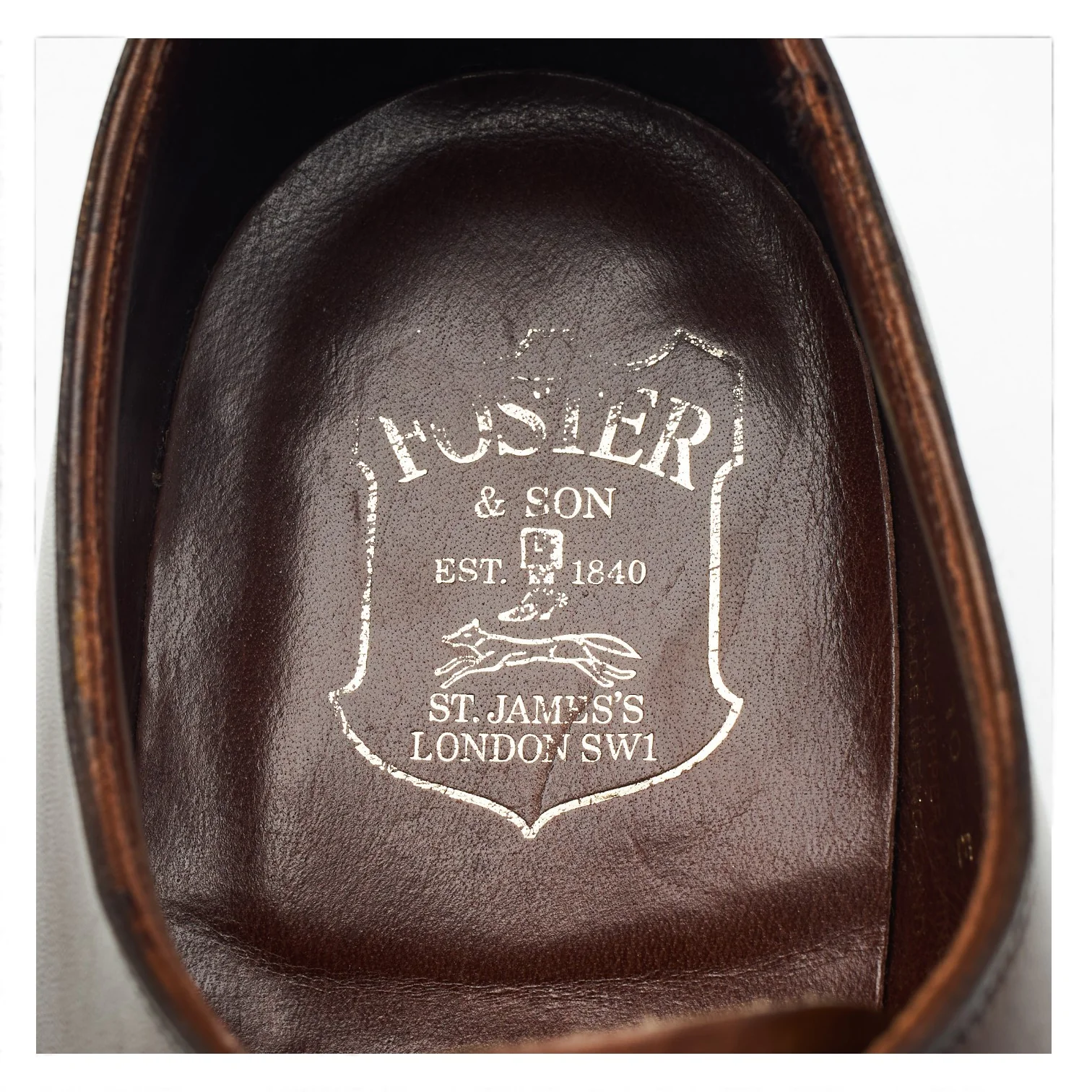 'Albemarle' Dark Brown Leather Wholecut Oxford UK 10 E - Image 6