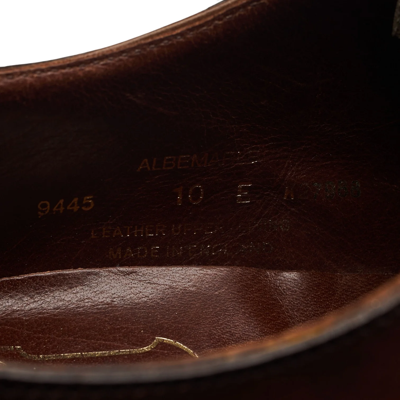 'Albemarle' Dark Brown Leather Wholecut Oxford UK 10 E - Image 7