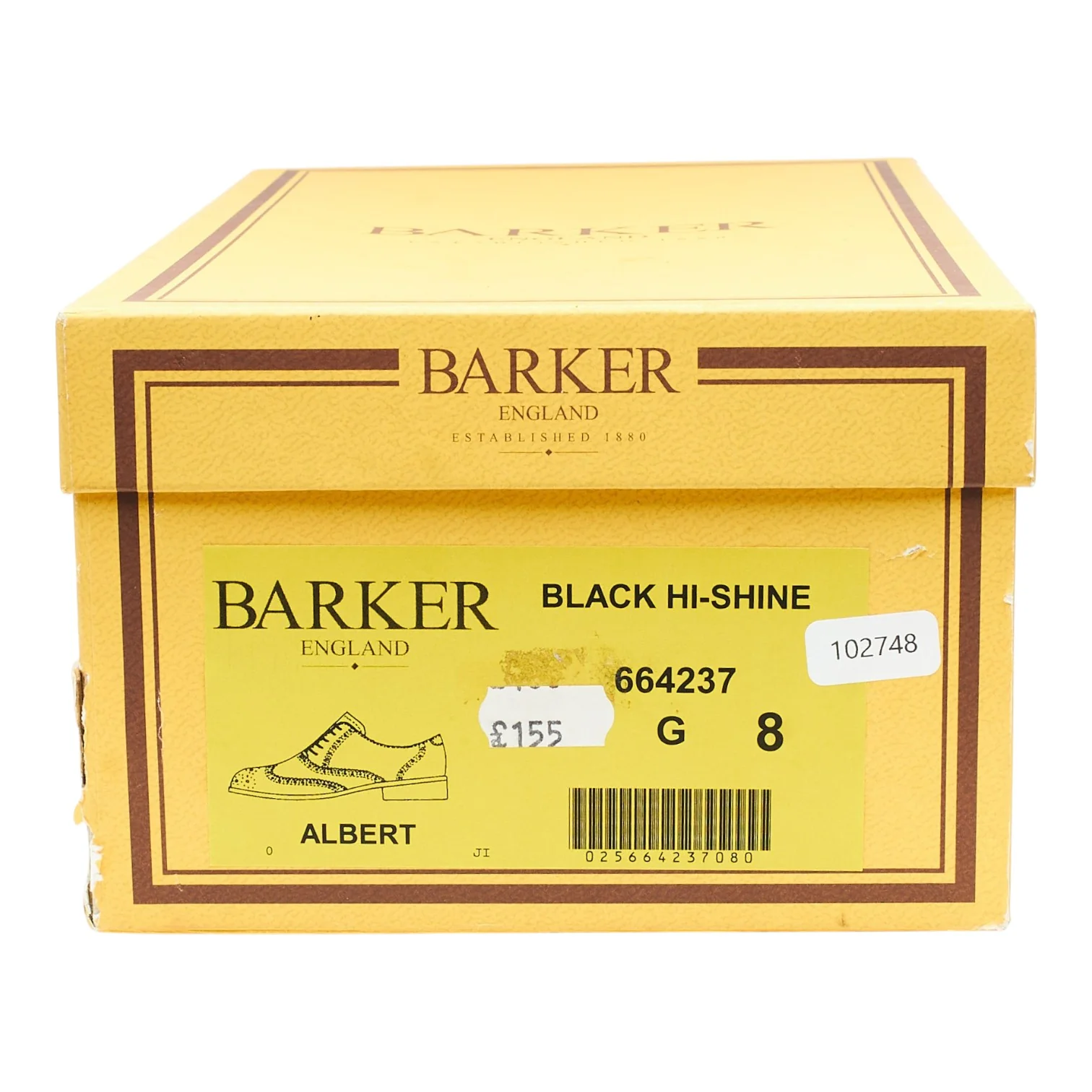 'Albert' Black Leather Oxford Brogues UK 8 G - Image 8