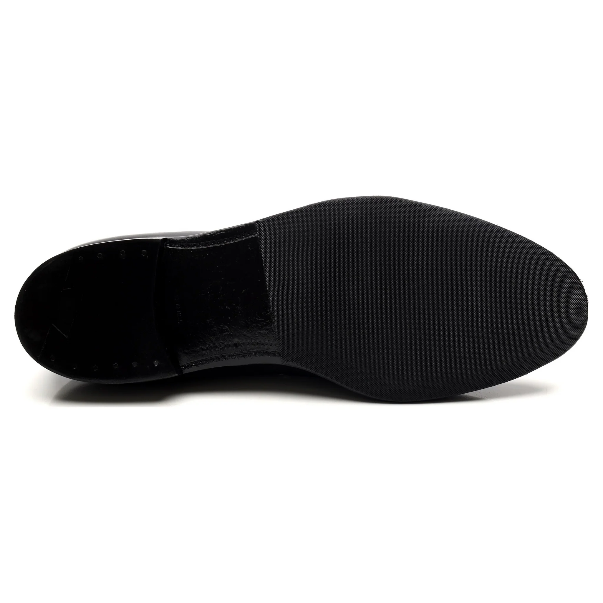 '660' Black Leather Tassel Loafers UK 11 US 11.5 D - Image 11