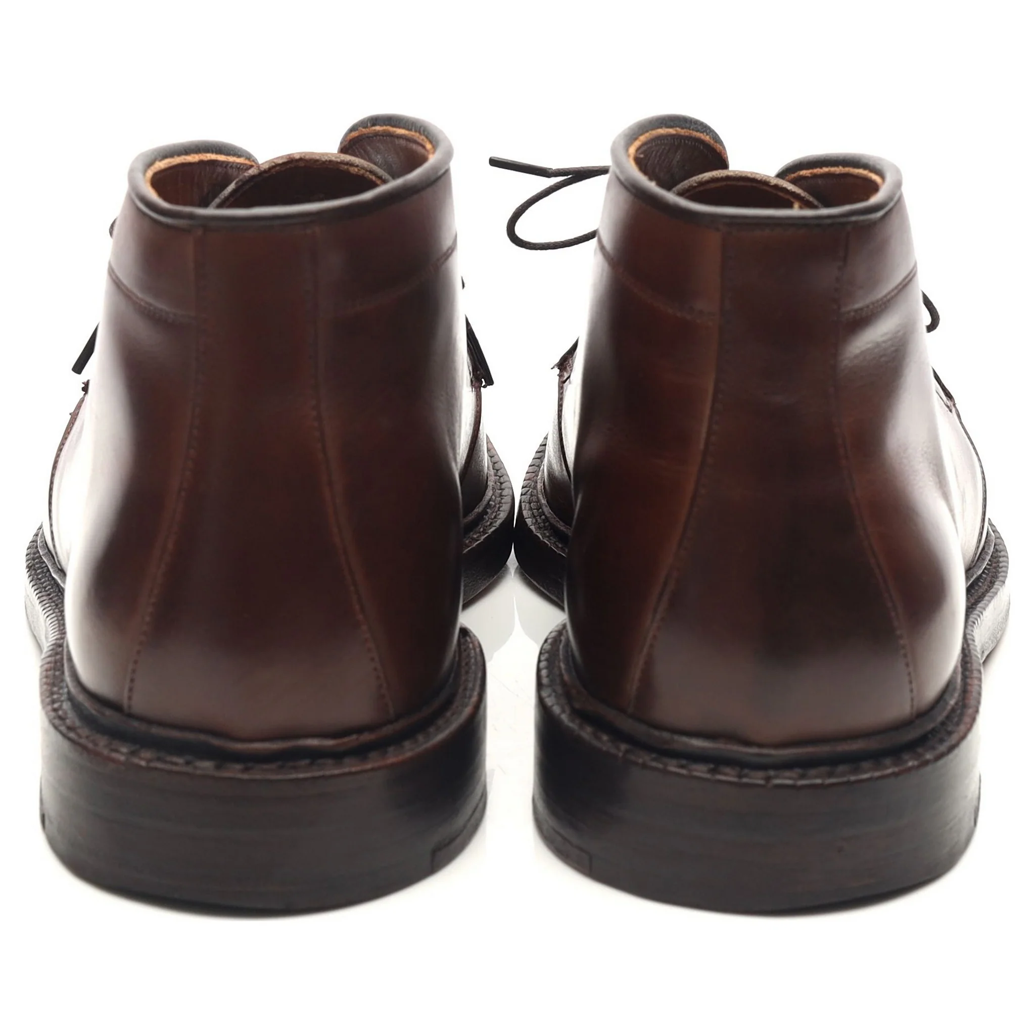 Ralph Lauren Dark Brown Leather Chukka Boots UK 8 US 8.5 D - Image 4