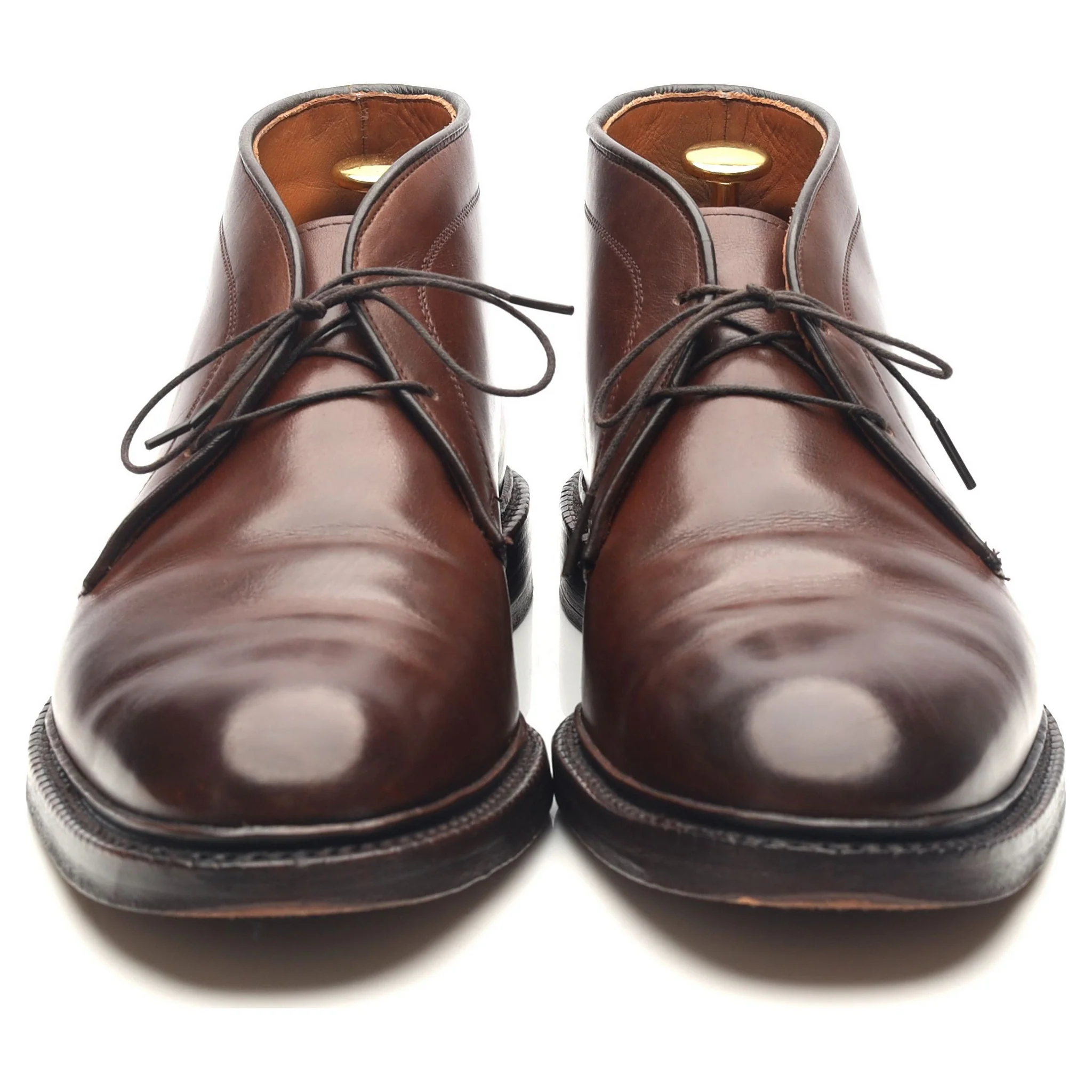 Ralph Lauren Dark Brown Leather Chukka Boots UK 8 US 8.5 D - Image 8