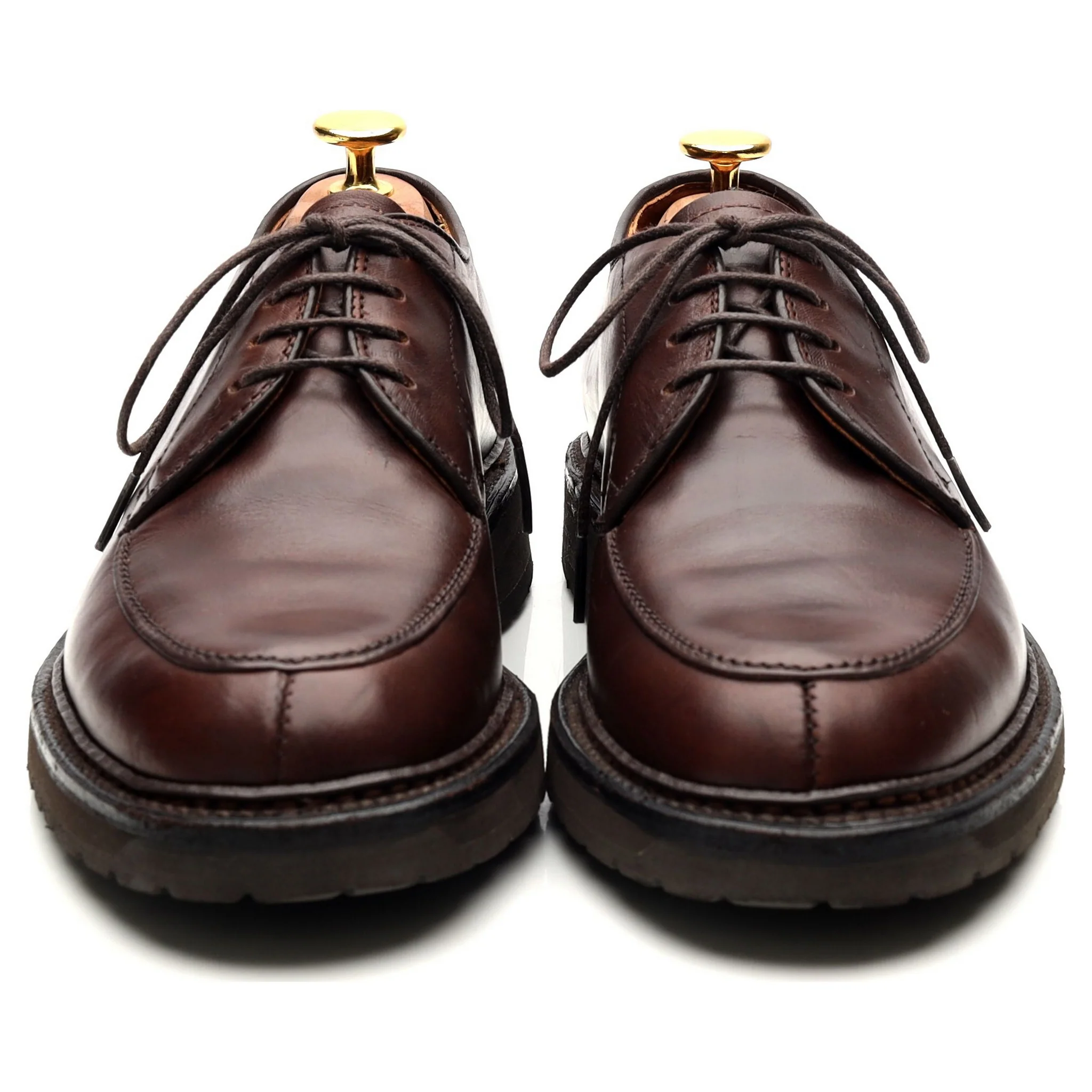 '7118S' Brown Leather Split Toe Derby UK 5.5 US 6 - Image 8