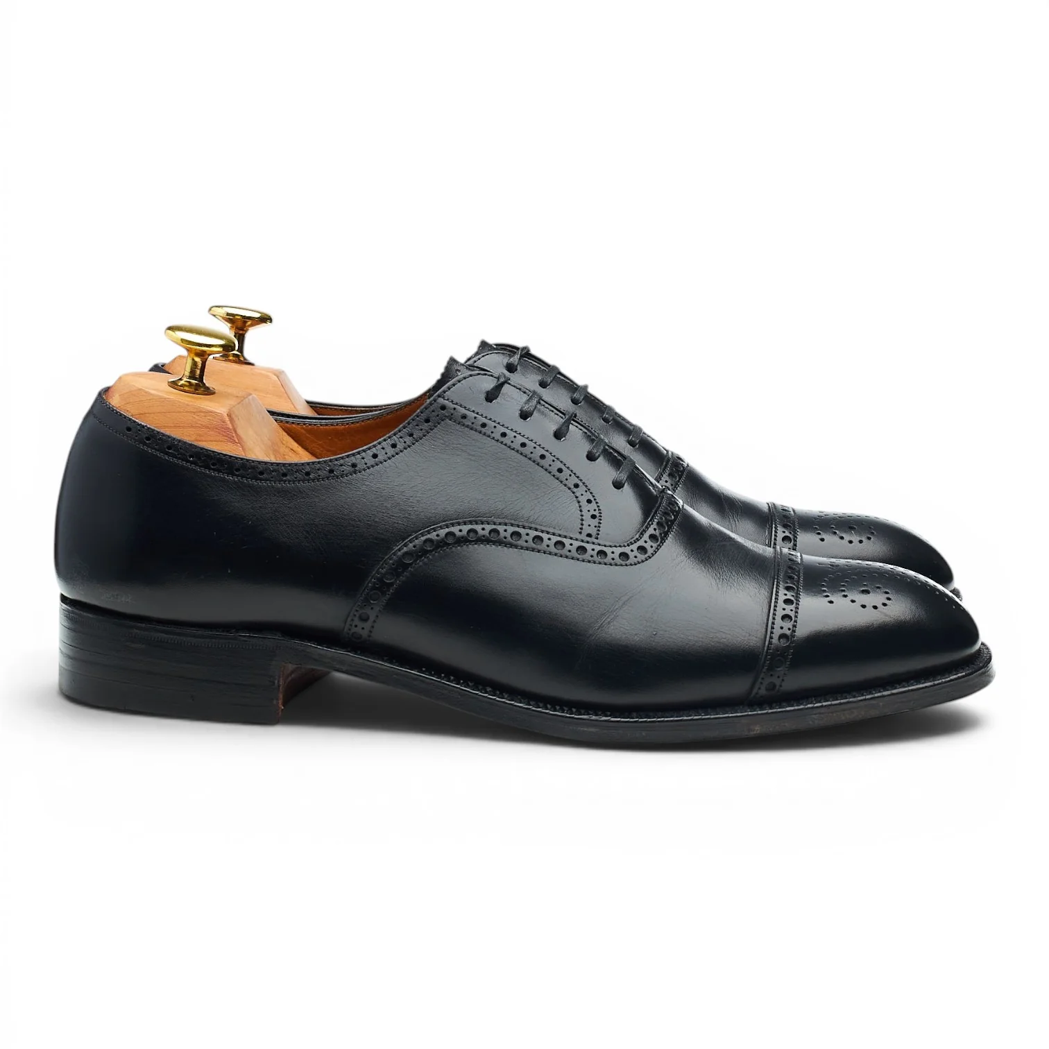 'Aldgate 2' Black Leather Oxford Brogues UK 8.5 E