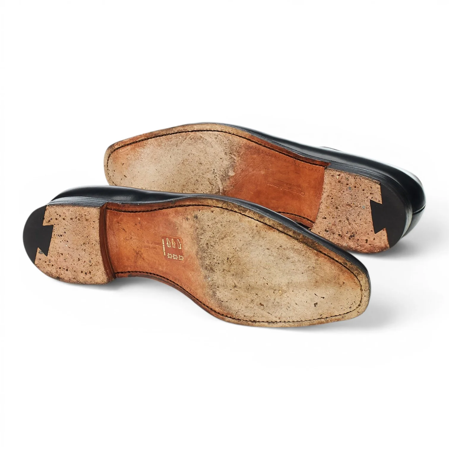 'Alex' Black Leather Wholecut Oxford UK 8 E - Image 5
