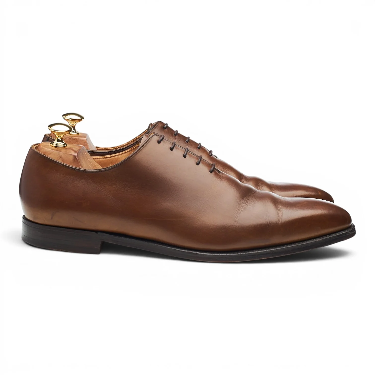 'Alex' Dark Brown Leather Wholecut Oxford UK 10 E