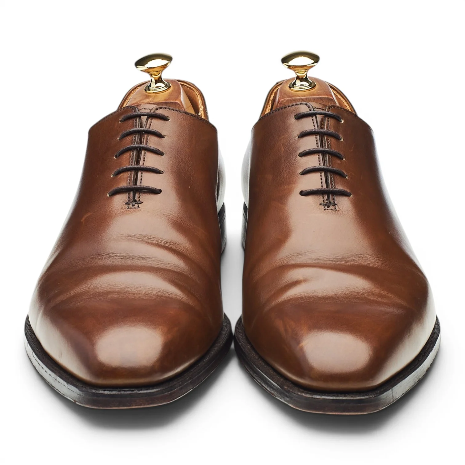 'Alex' Dark Brown Leather Wholecut Oxford UK 10 E - Image 2