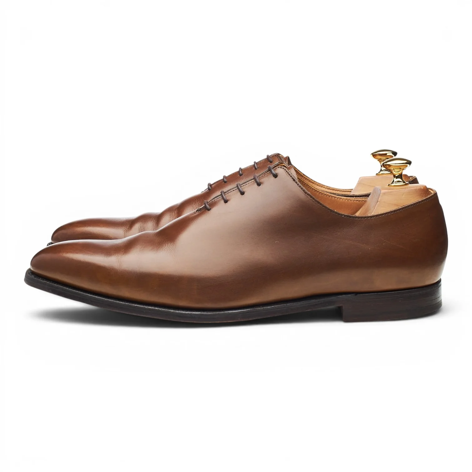 'Alex' Dark Brown Leather Wholecut Oxford UK 10 E - Image 3