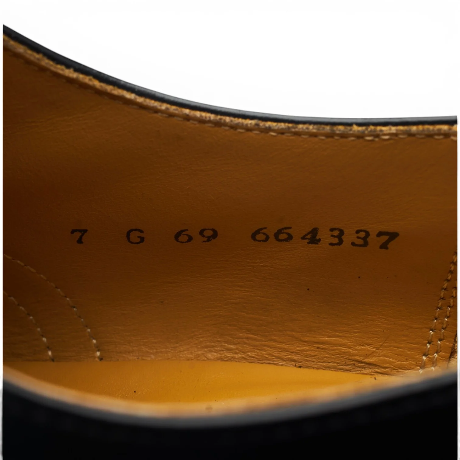 'Alfred' Black Leather Oxford Brogue UK 7 G - Image 7