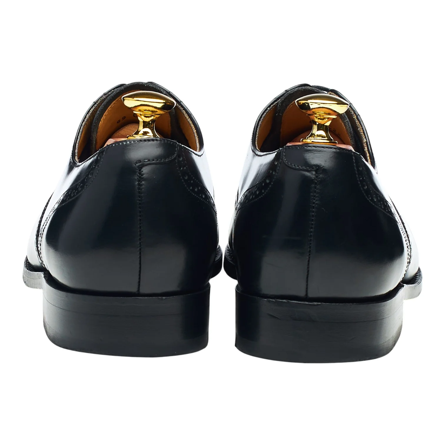 'Alfred' Black Leather Oxford Brogues UK 7.5 G - Image 4