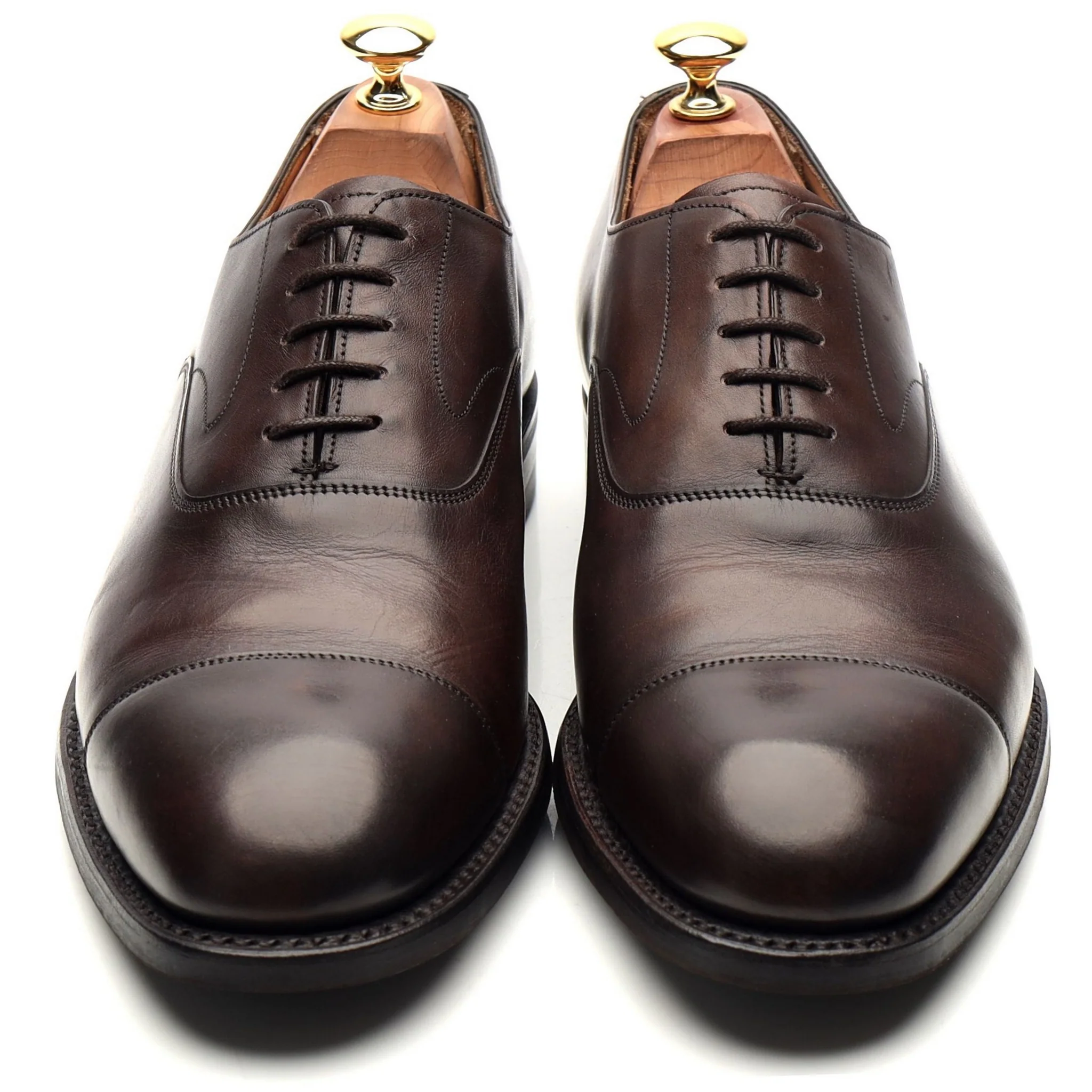 'Alfred' Dark Brown Leather Oxford UK 9 F - Image 9