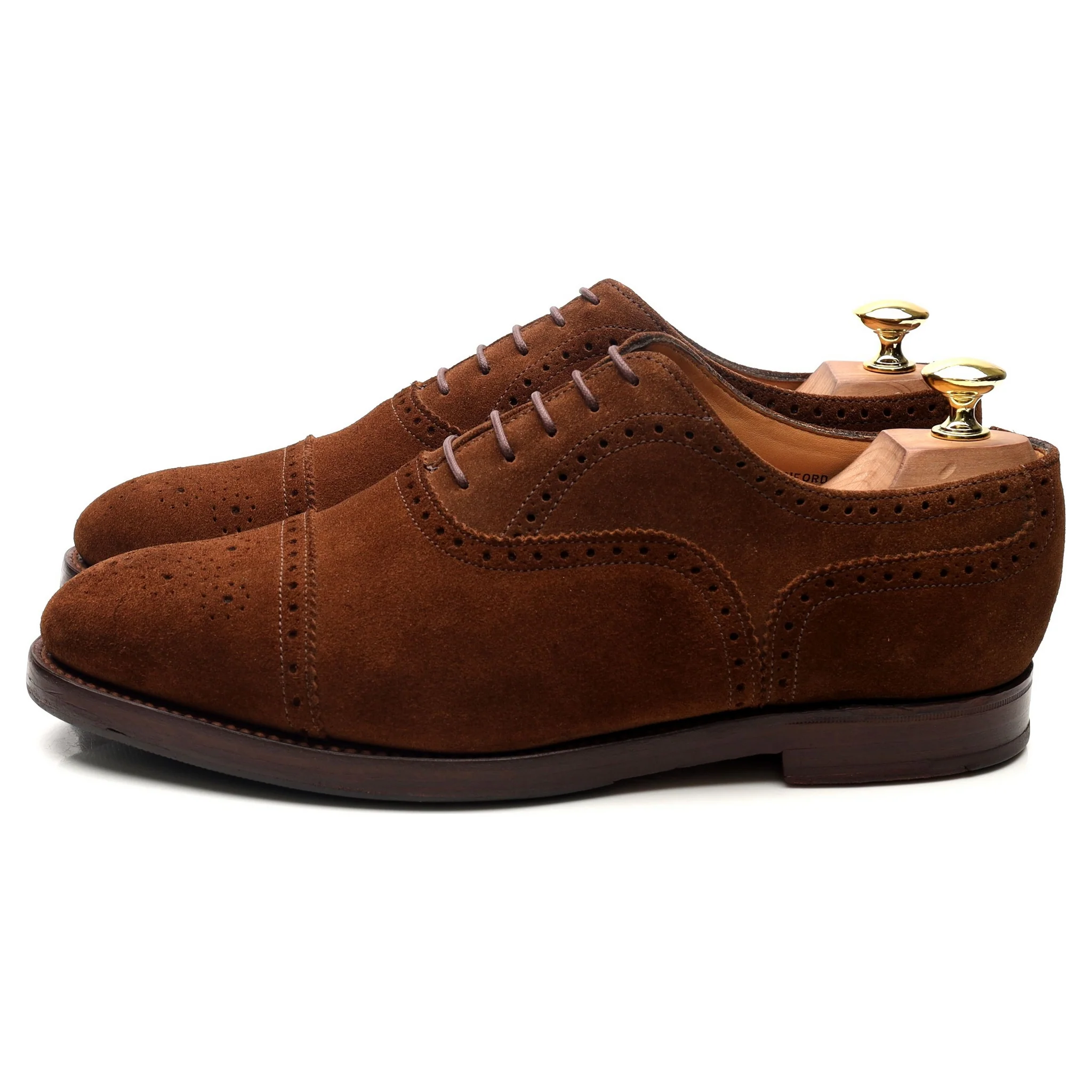 'Cranford 2' Brown Suede Oxford Semi Brogues UK 7.5 G - Image 2