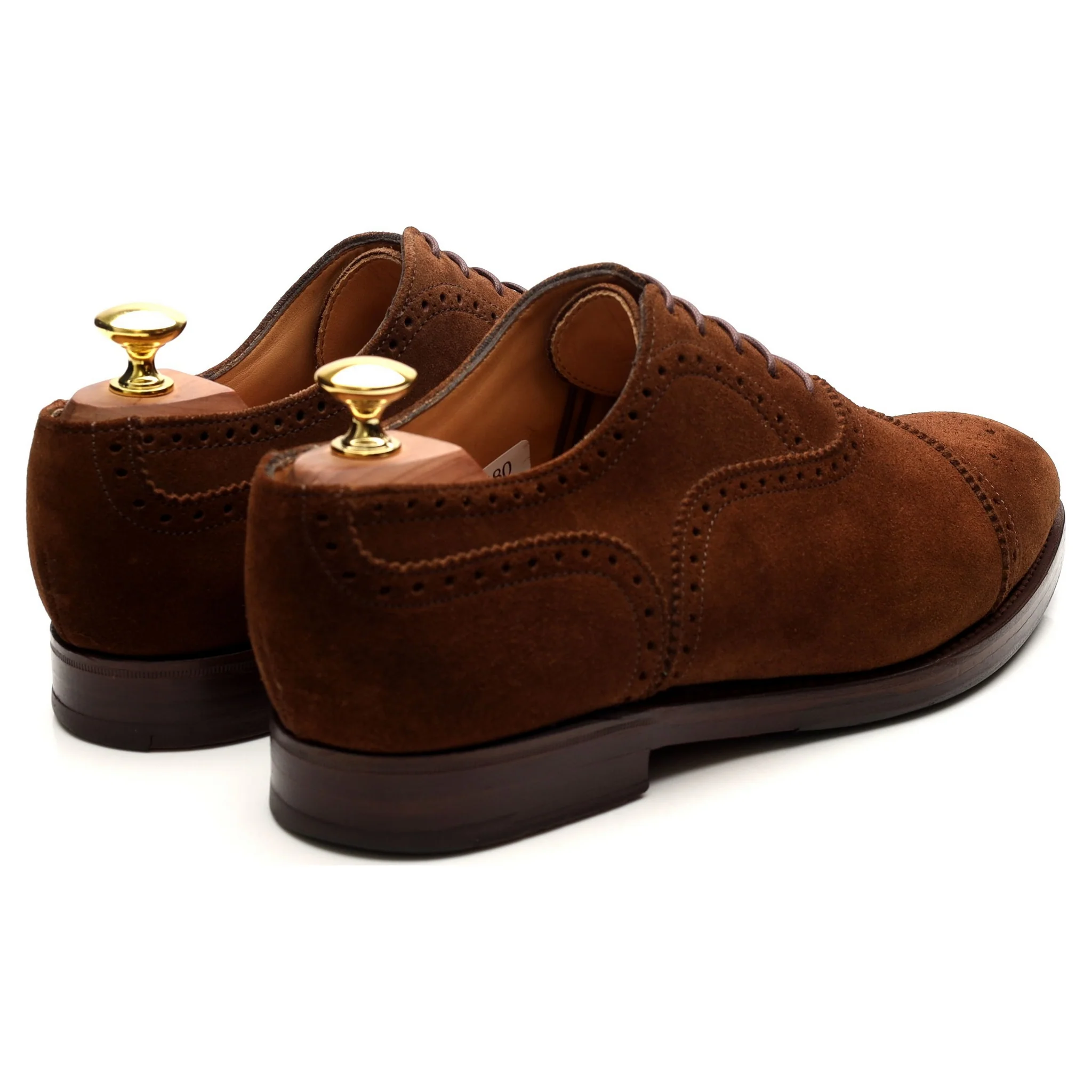 'Cranford 2' Brown Suede Oxford Semi Brogues UK 7.5 G - Image 5