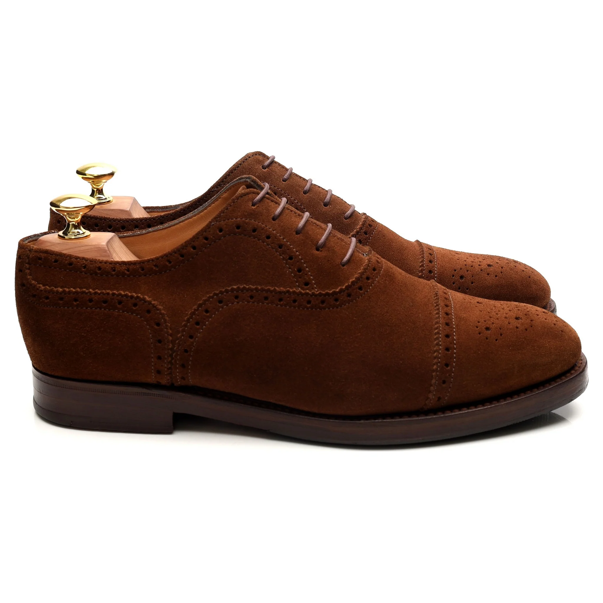 'Cranford 2' Brown Suede Oxford Semi Brogues UK 7.5 G - Image 6