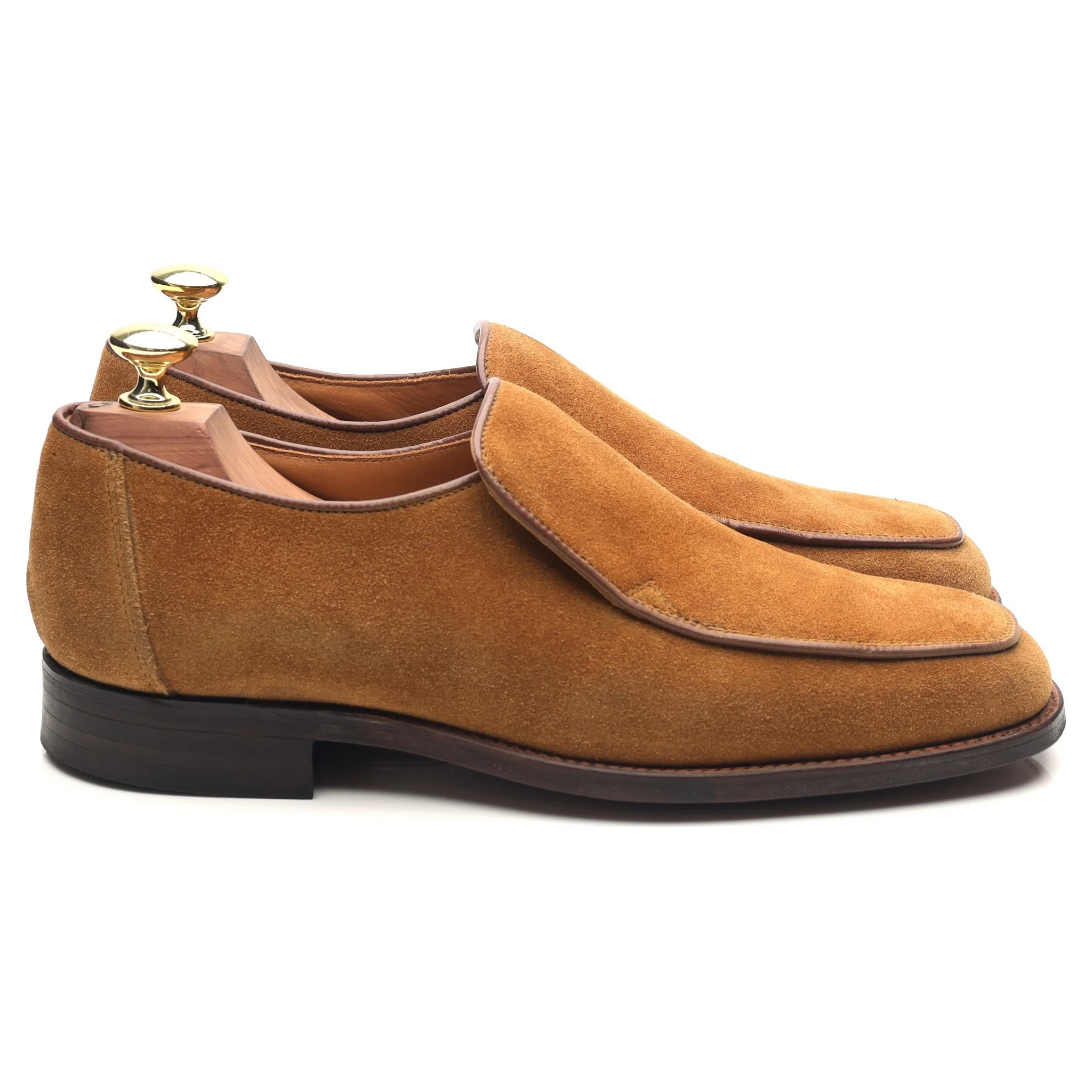 'Cuba' Tan Brown Suede Loafers UK 7.5 EX - Image 6