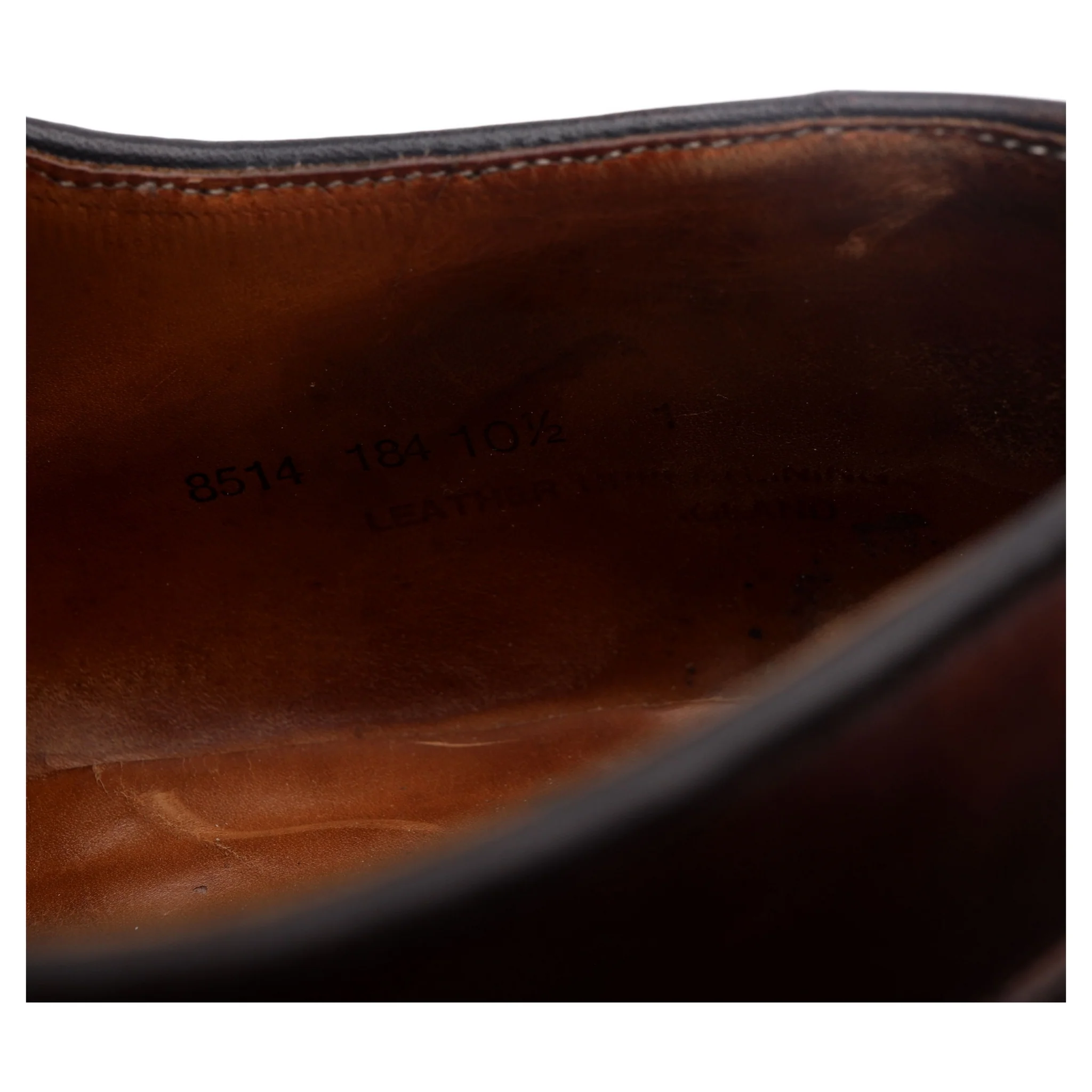 Dark Brown Leather Split Toe Derby UK 10.5 - Image 13