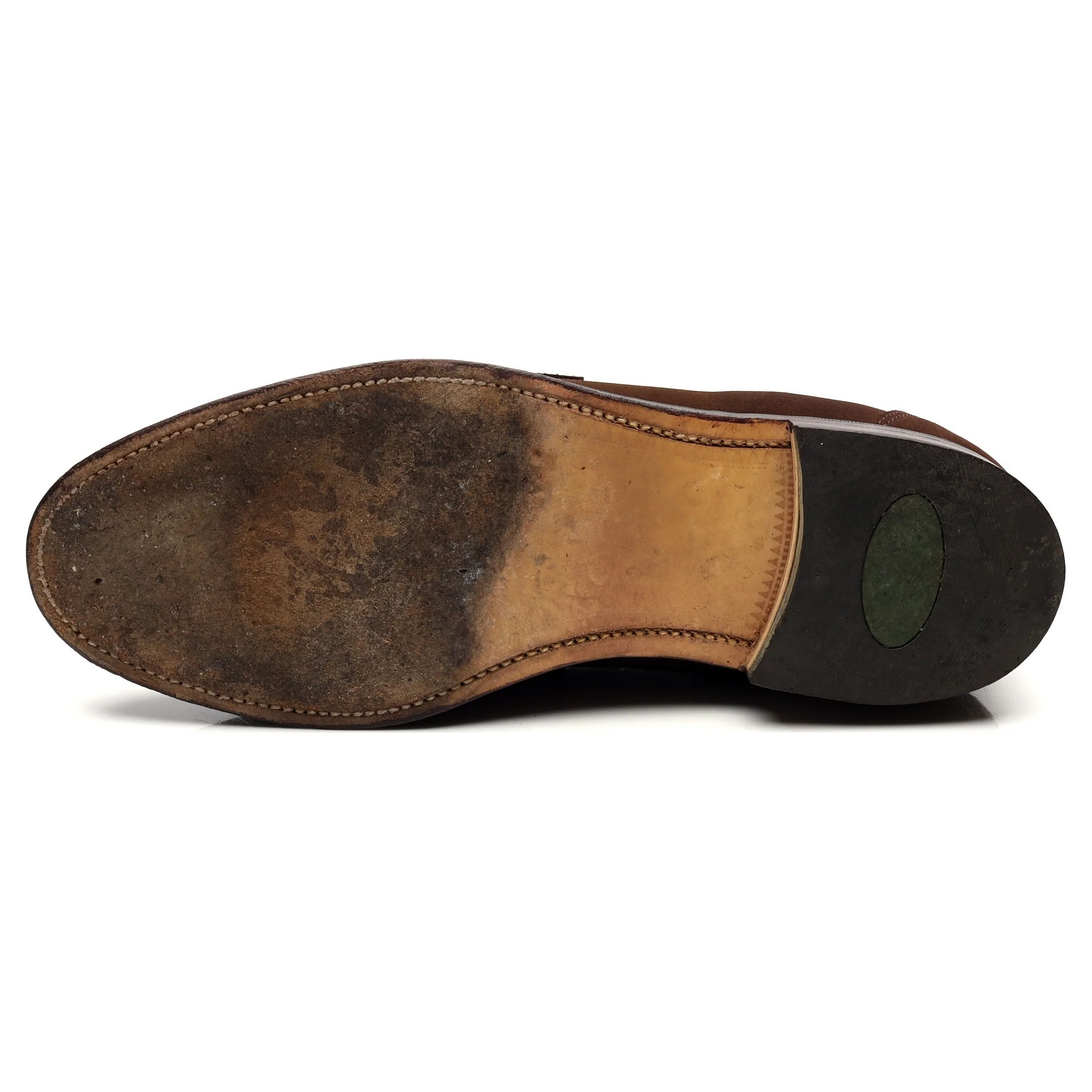 'Exeter' Dark Brown Suede Loafers UK 9 EX - Image 10