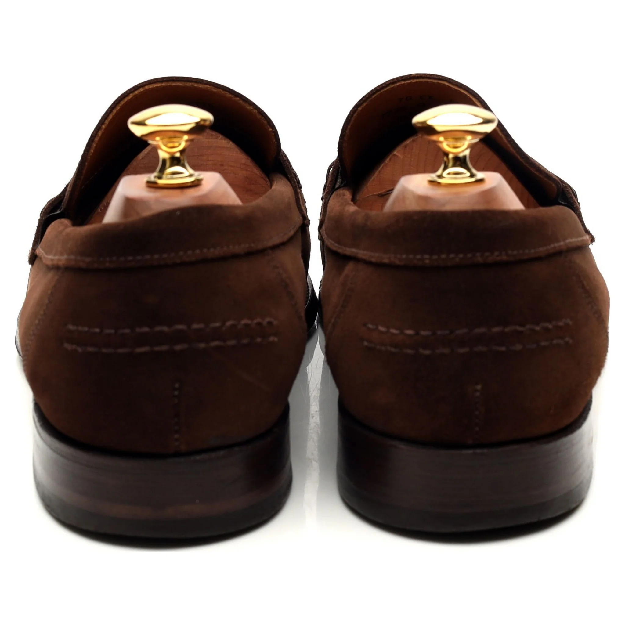 'Exeter' Dark Brown Suede Loafers UK 9 EX - Image 4