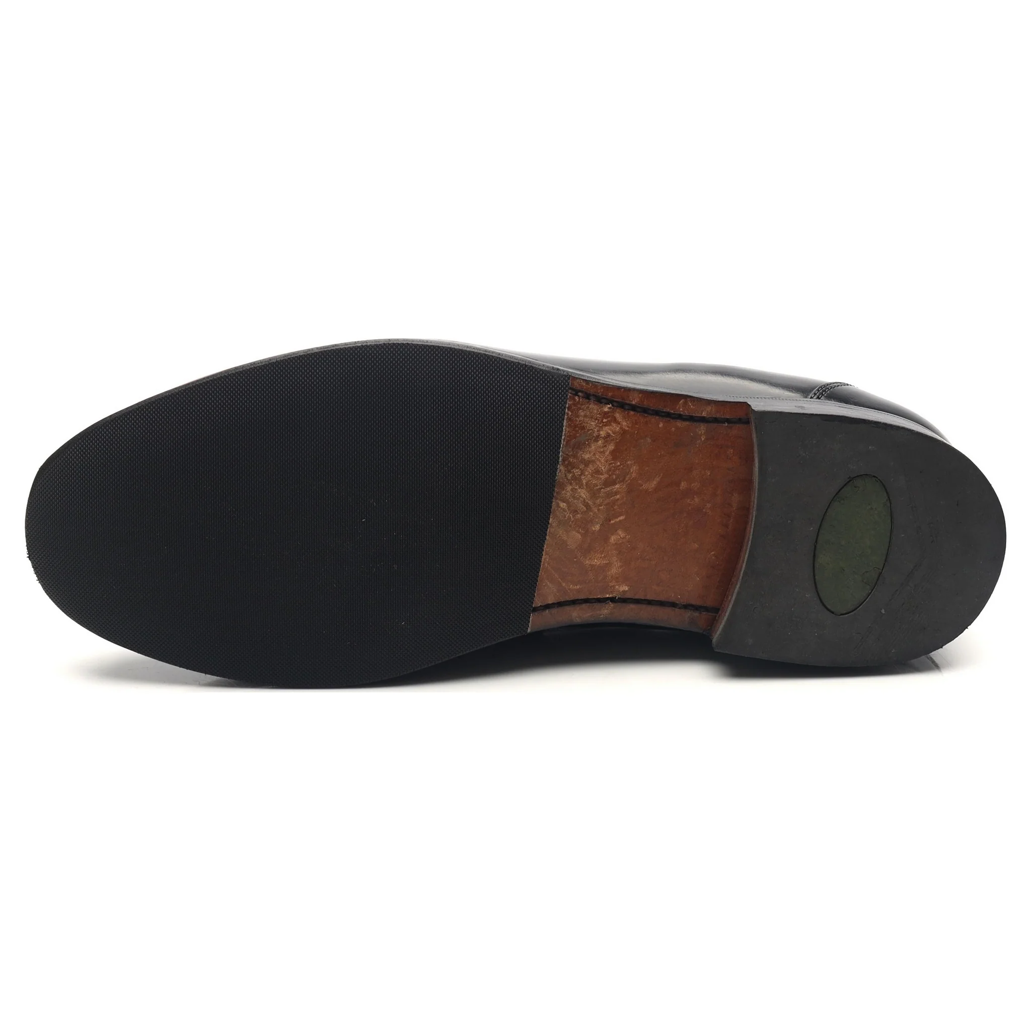 'Elstree' Black Leather Loafers UK 9 EX - Image 10