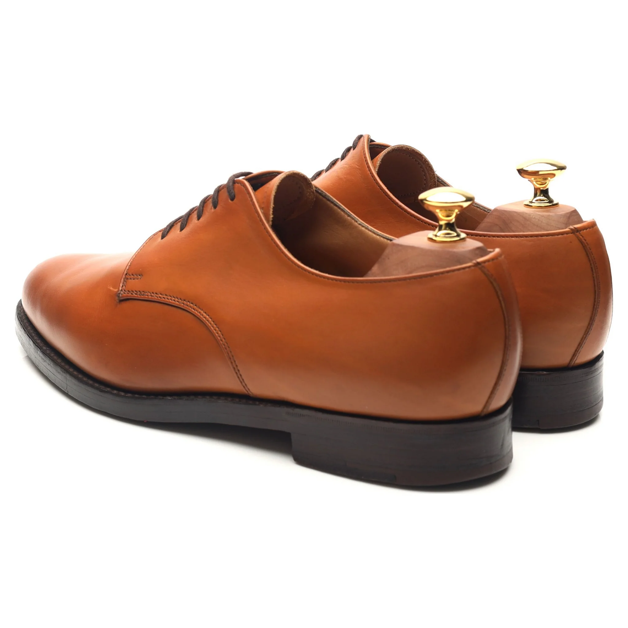 'Harewood' Tan Brown Leather Derby UK 9.5 FX - Image 3