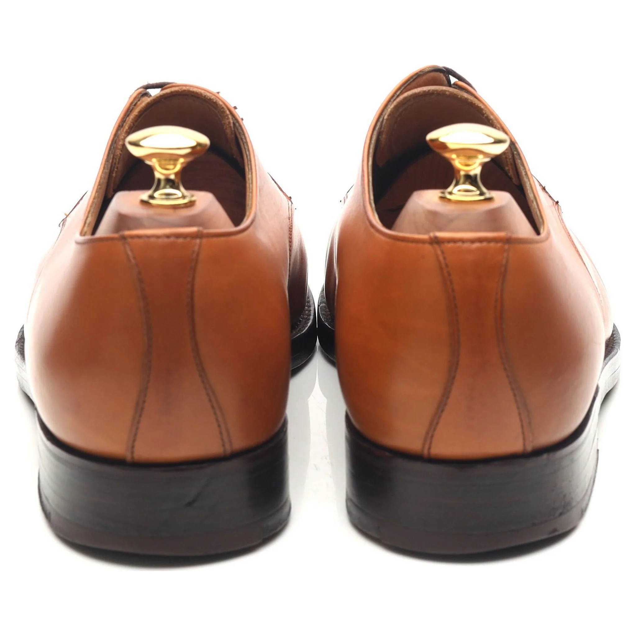 'Harewood' Tan Brown Leather Derby UK 9.5 FX - Image 4