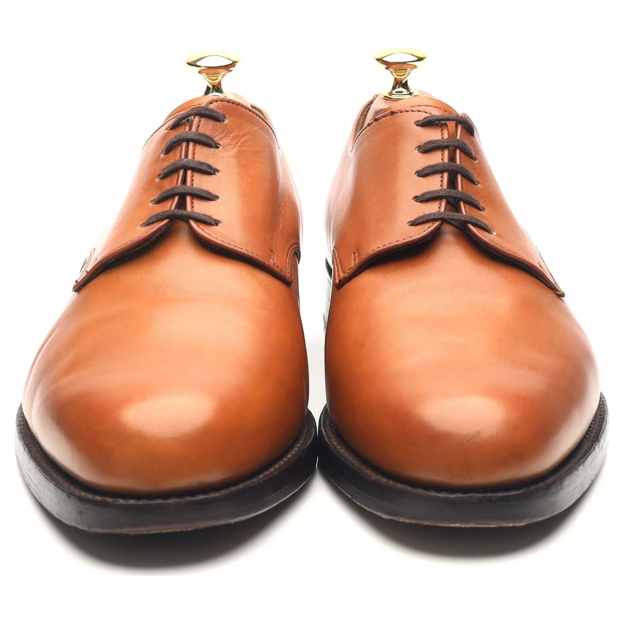 'Harewood' Tan Brown Leather Derby UK 9.5 FX - Image 8