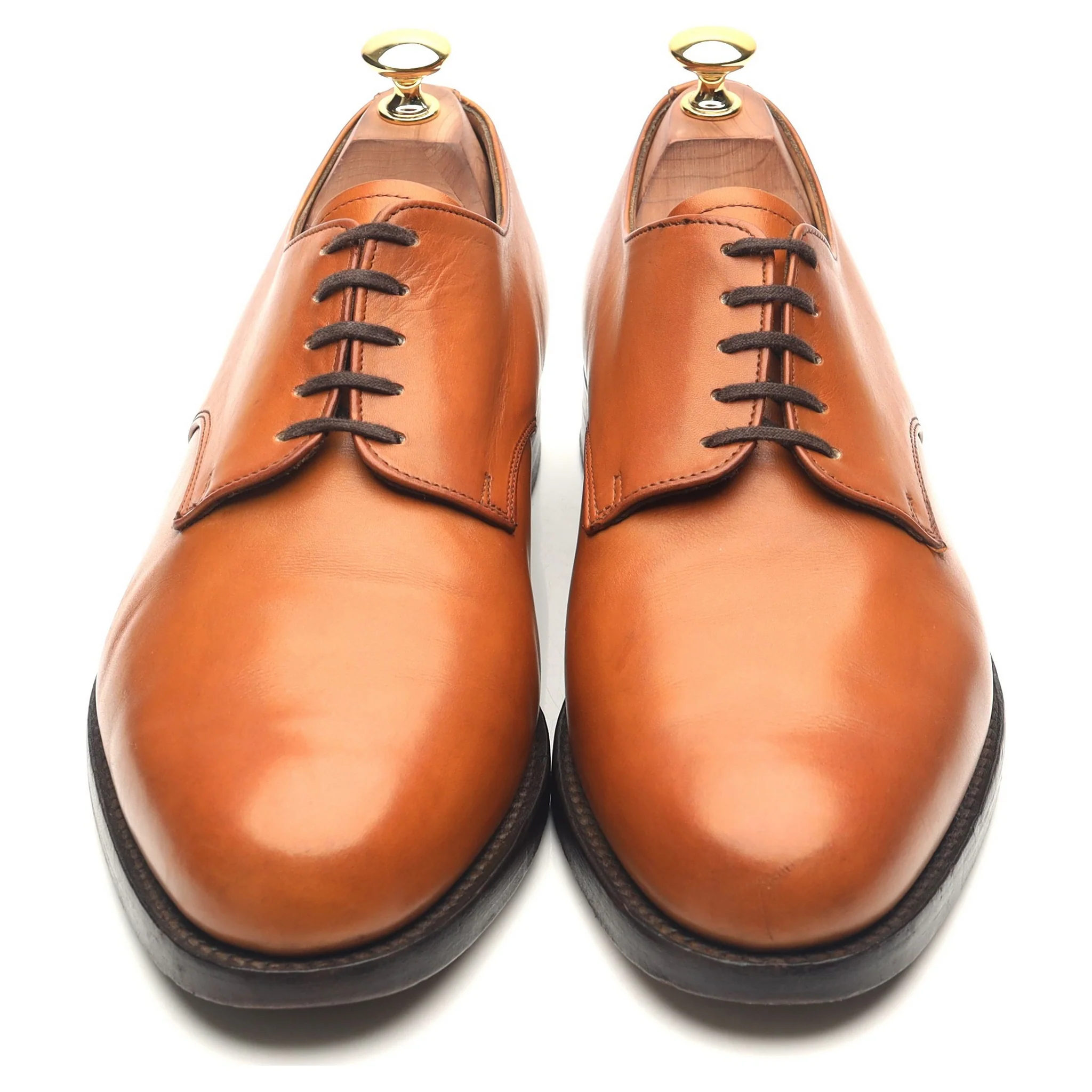 'Harewood' Tan Brown Leather Derby UK 9.5 FX - Image 9