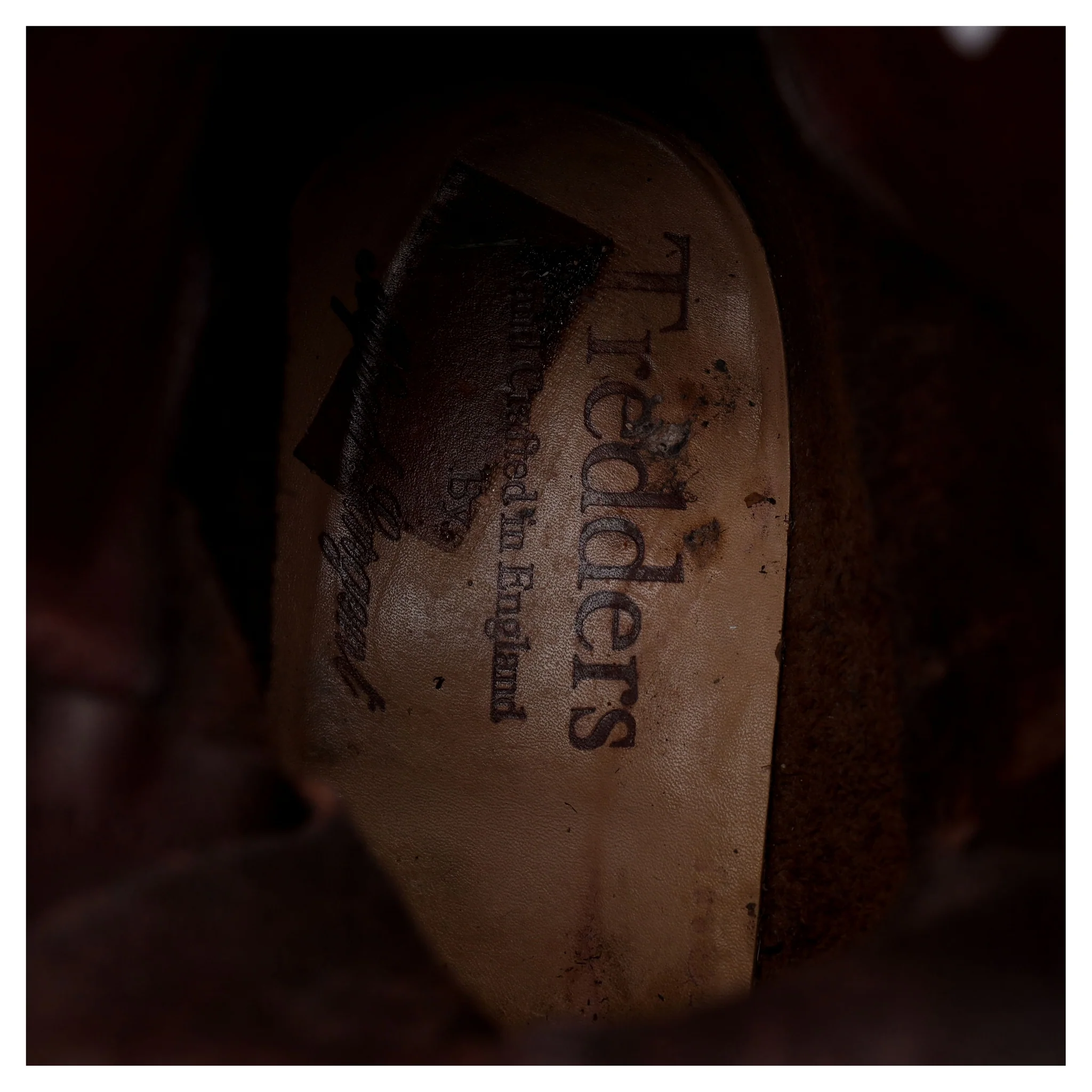 Dark Brown Leather Boots UK 9.5 F - Image 12