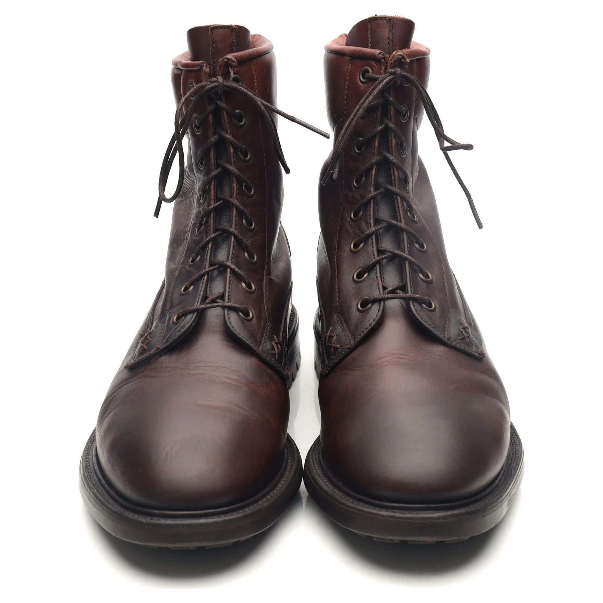 Dark Brown Leather Boots UK 9.5 F - Image 9