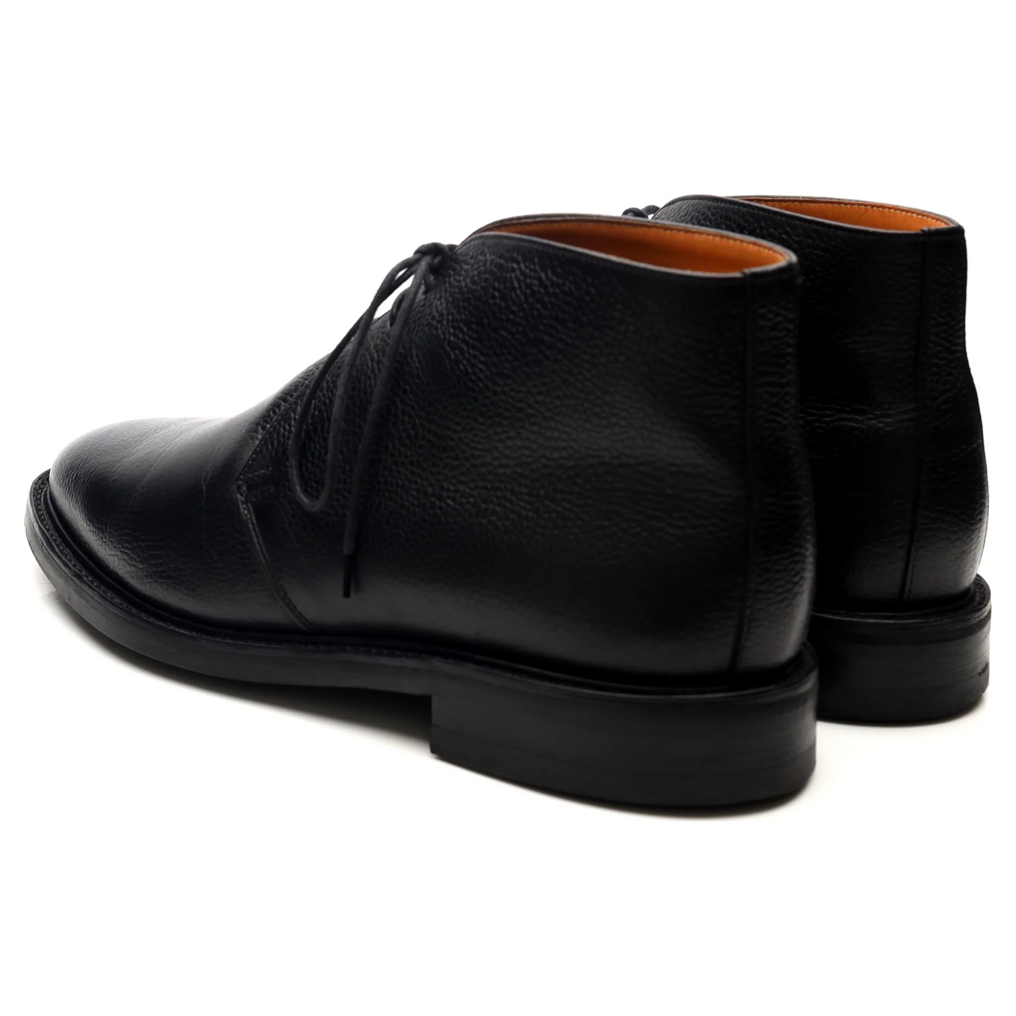 'Thurlow' Black Leather Chukka Boots UK 7.5 F - Image 3