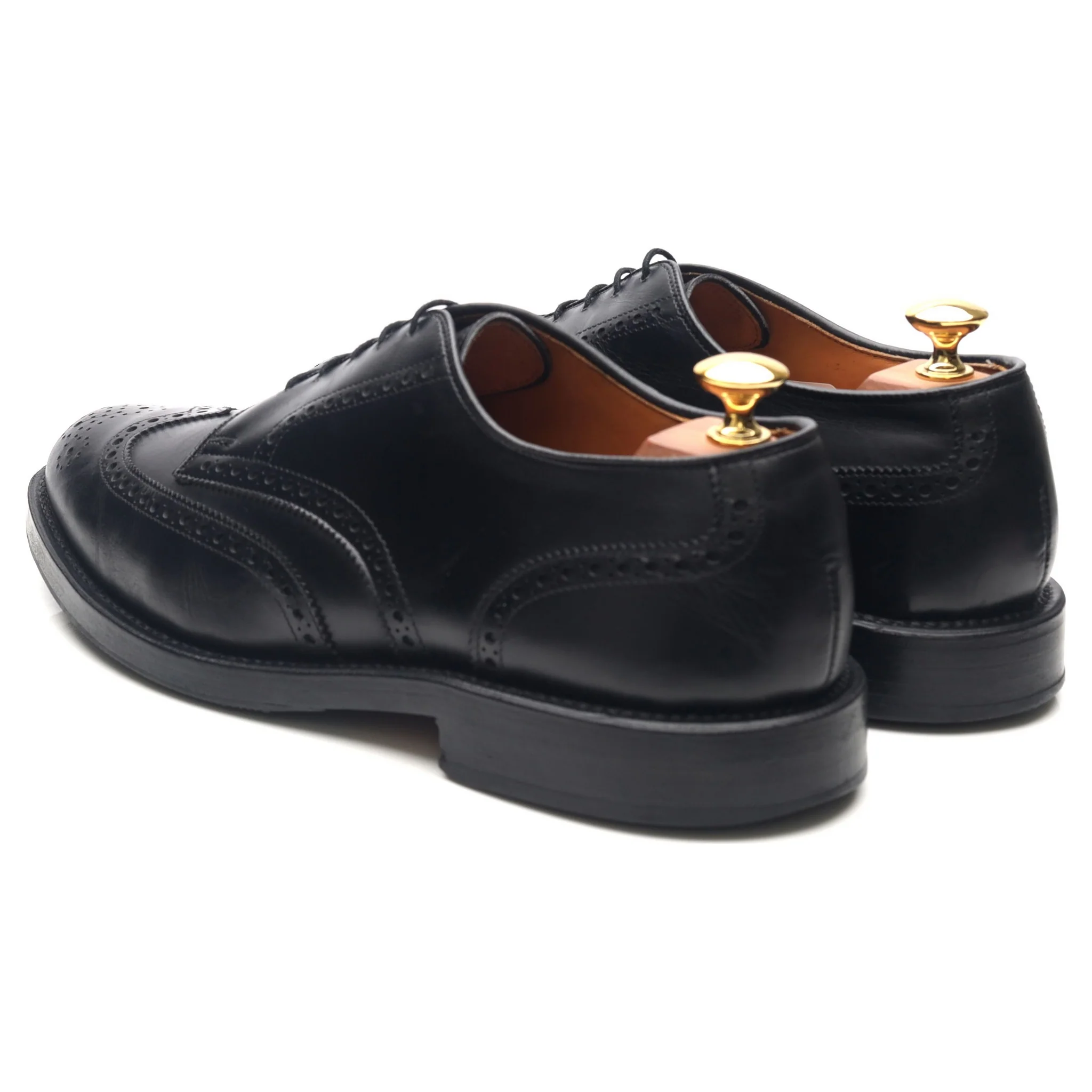 'Auburn' Black Leather Derby Brogues UK 9 US 9.5 E - Image 3