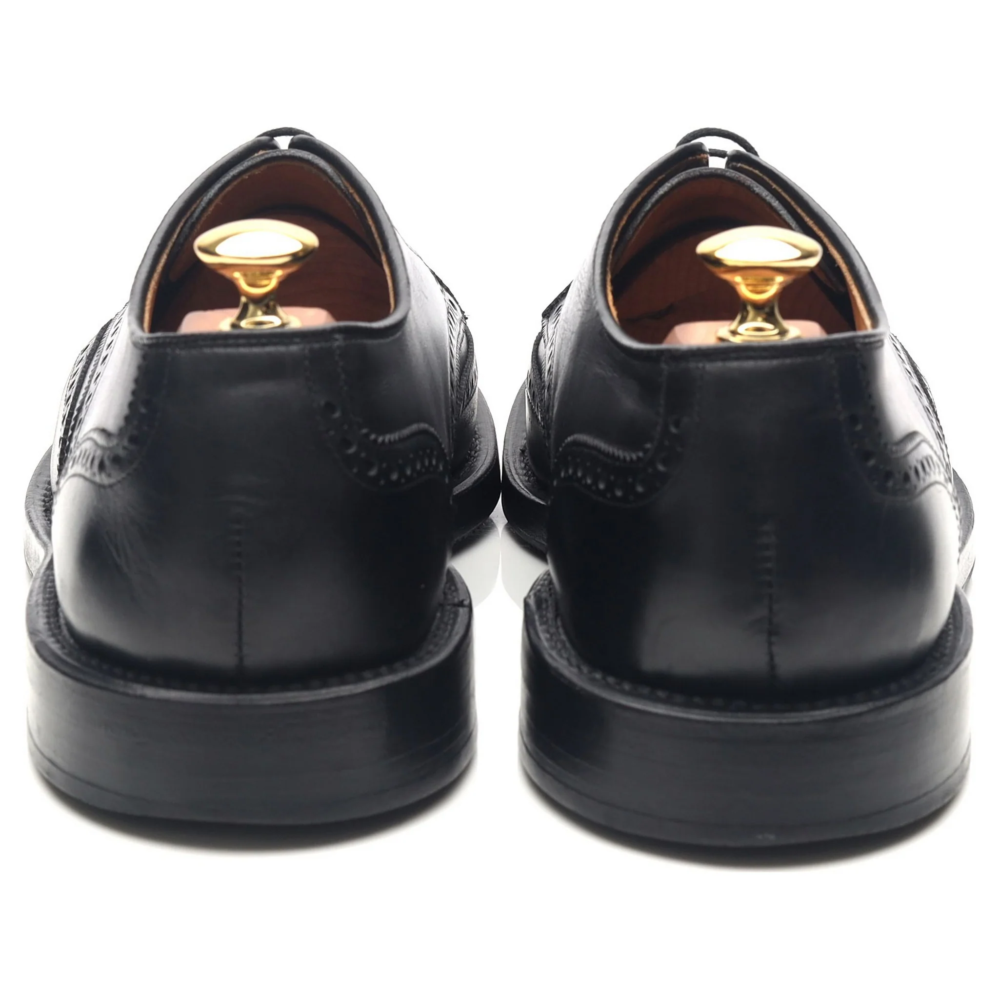 'Auburn' Black Leather Derby Brogues UK 9 US 9.5 E - Image 4