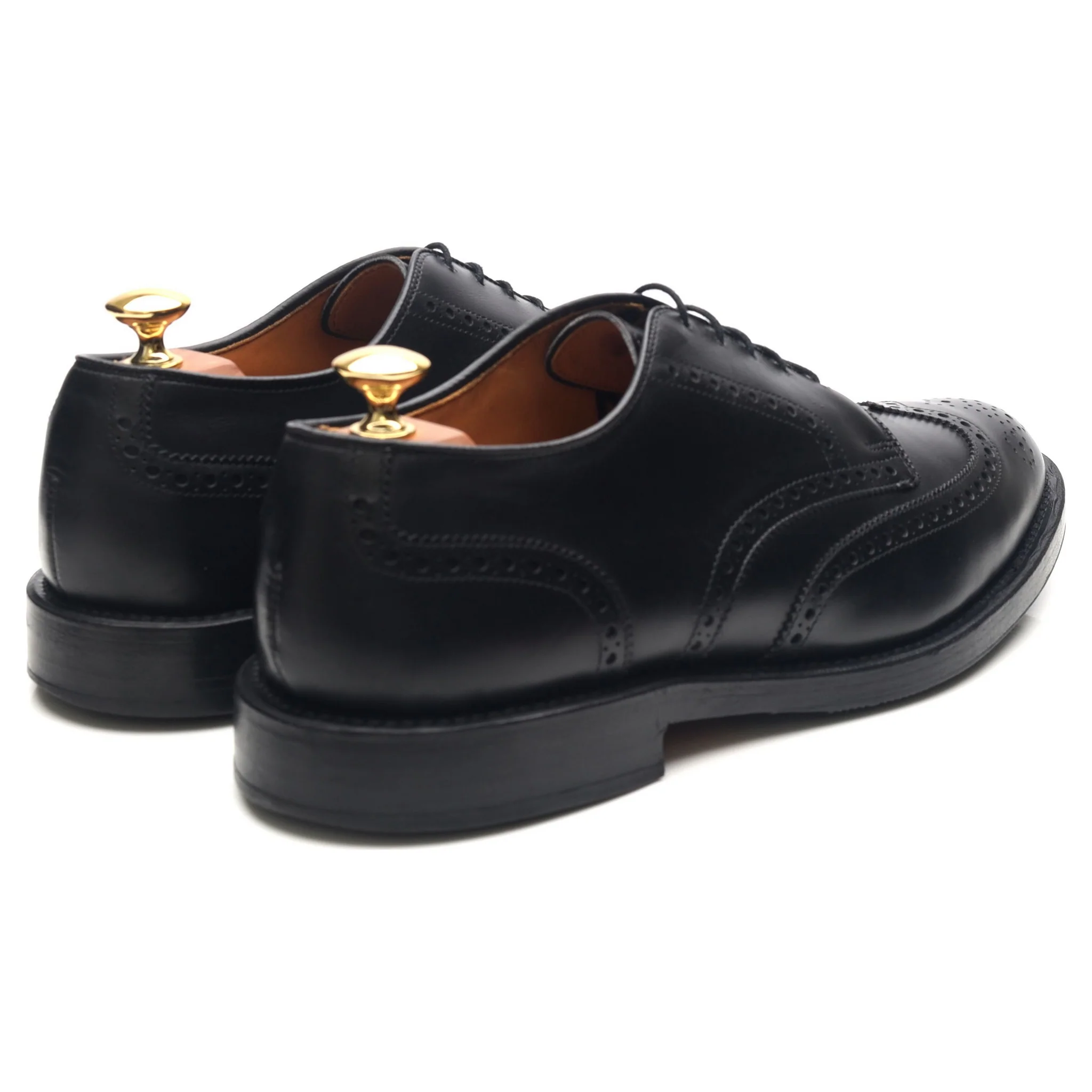 'Auburn' Black Leather Derby Brogues UK 9 US 9.5 E - Image 5