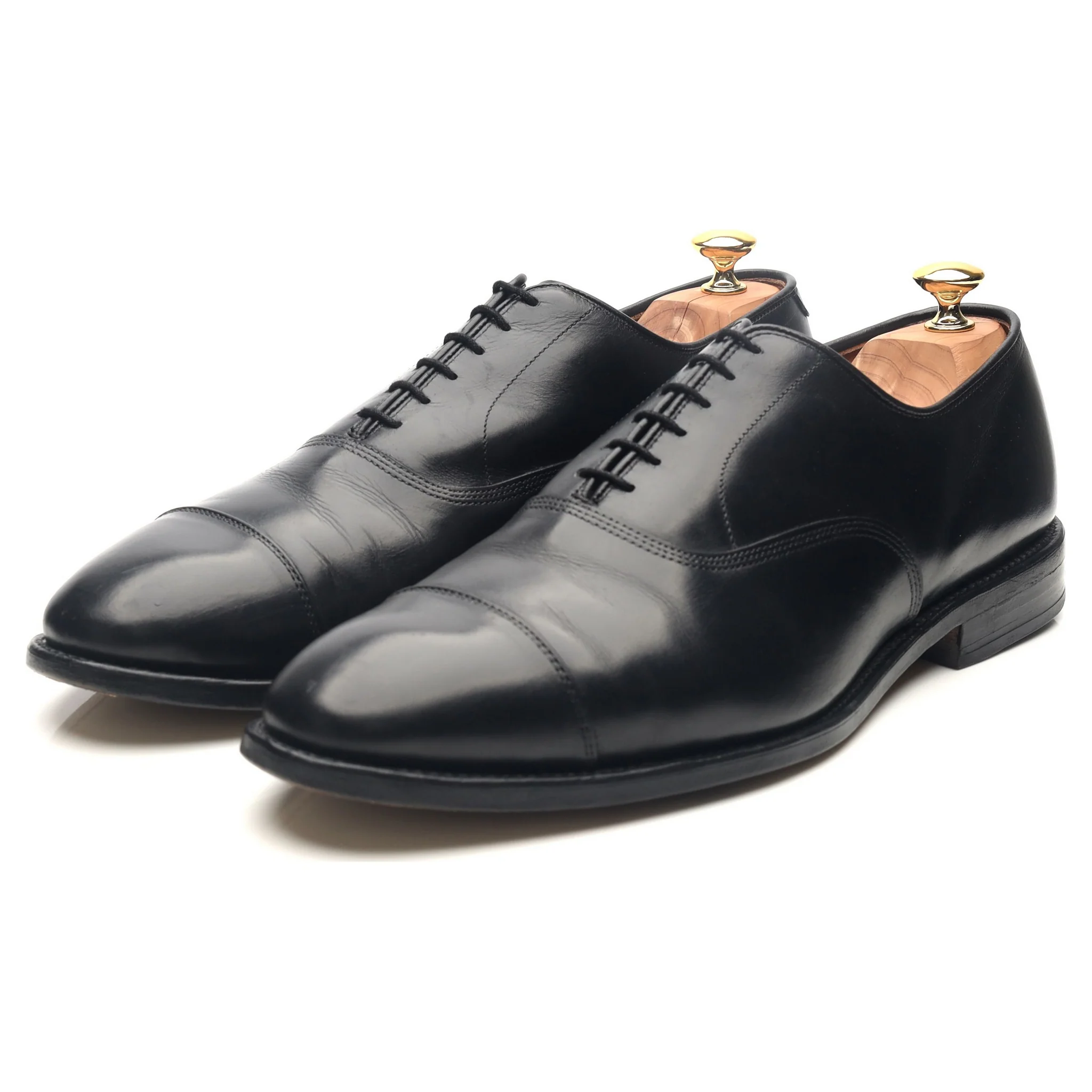 'Park Avenue' Black Leather Oxford UK 11.5 US 12 E