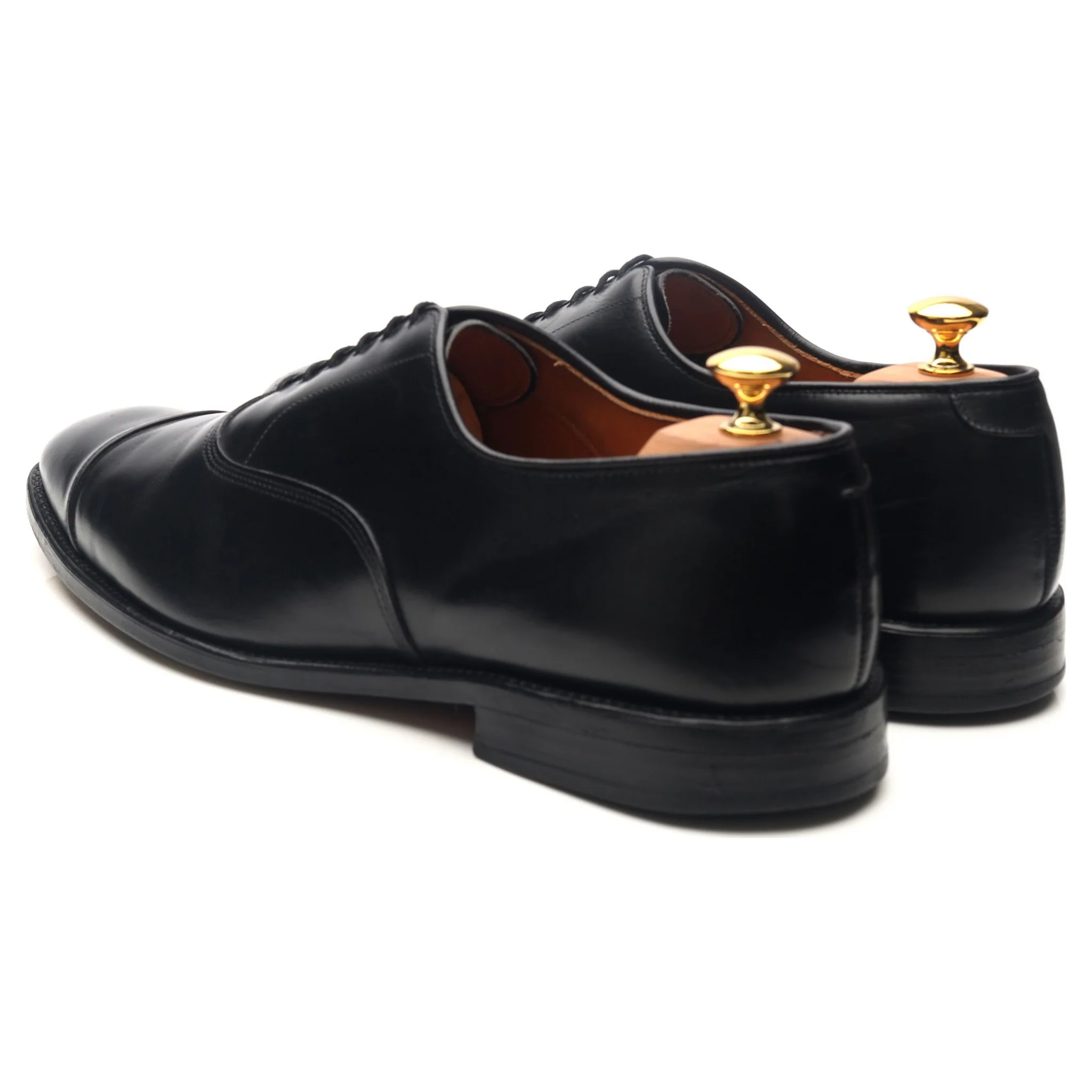 'Park Avenue' Black Leather Oxford UK 11.5 US 12 E - Image 3